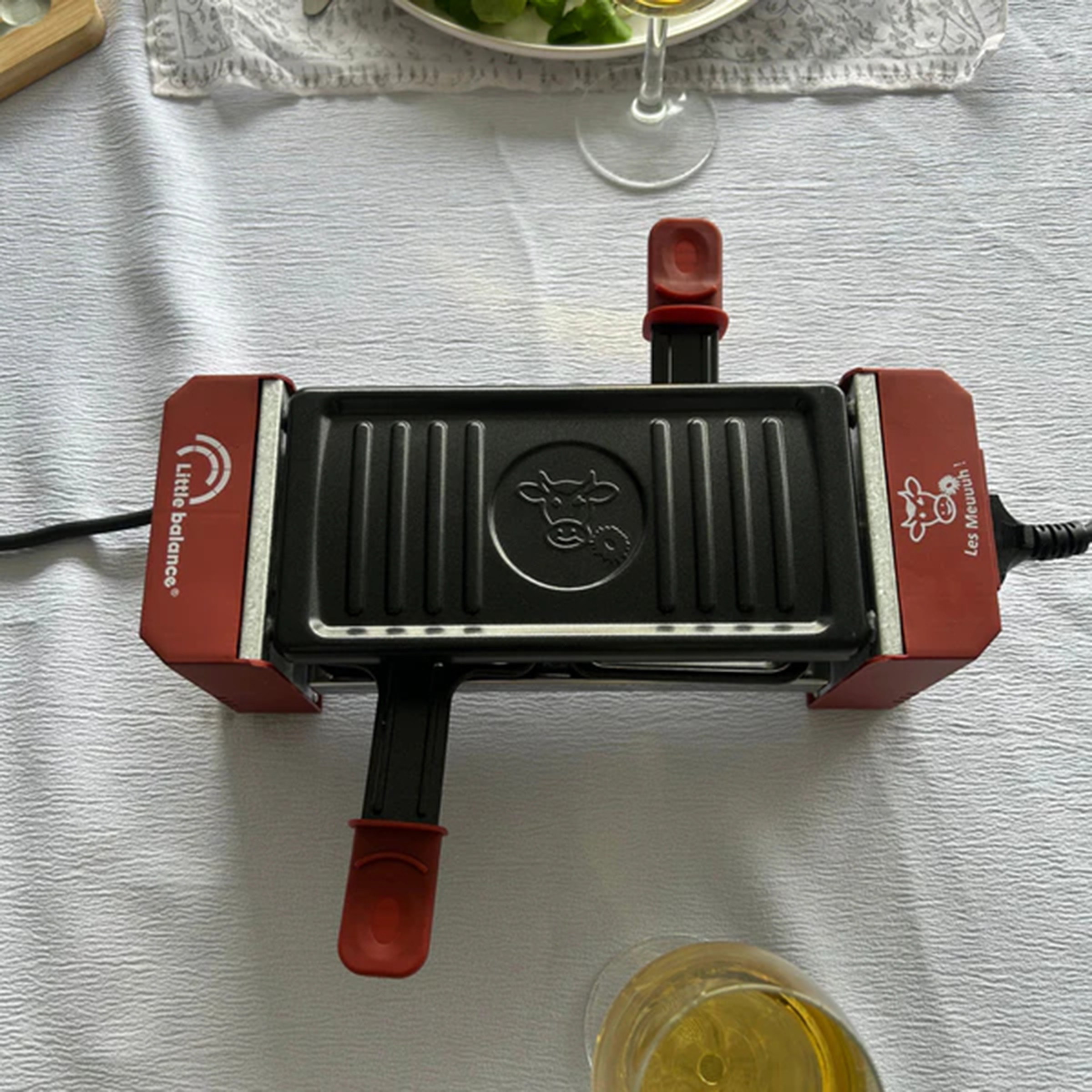 Raclette Multifonction LITTLE BALANCE 2 personnes 320W Rouge - 8950