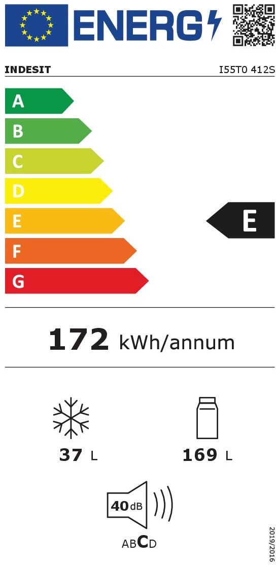 Réfrigérateur congélateur haut INDESIT , Froid Statique, 206L, Gris - I55T0412S Réfrigérateur congélateur haut INDESIT , Froid Statique, 206L, Gris - I55T0412S