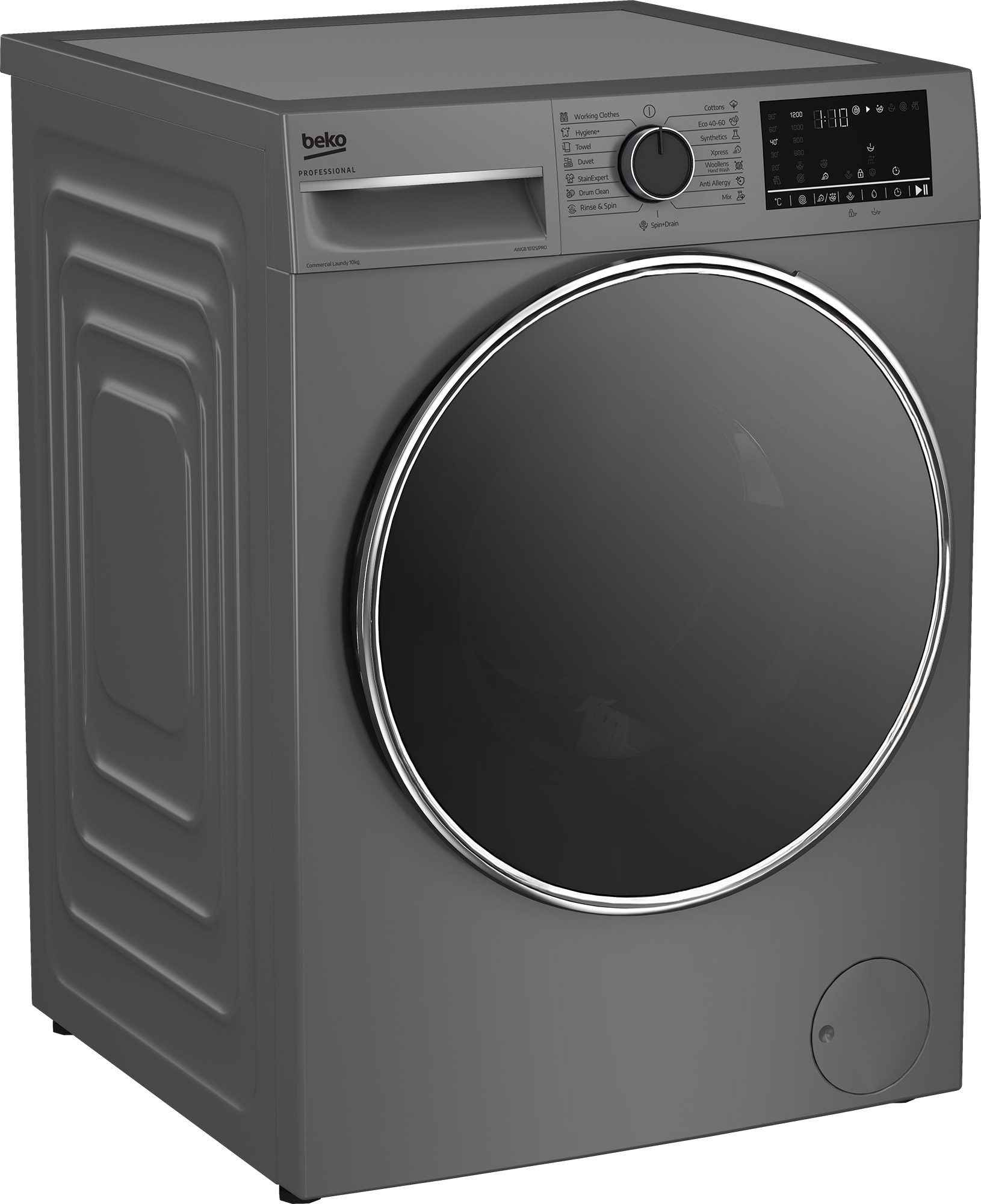 Lave linge Frontal BEKO PROFESSIONAL 10kg 1200trs/min Gris - AWGB1012S/PRO