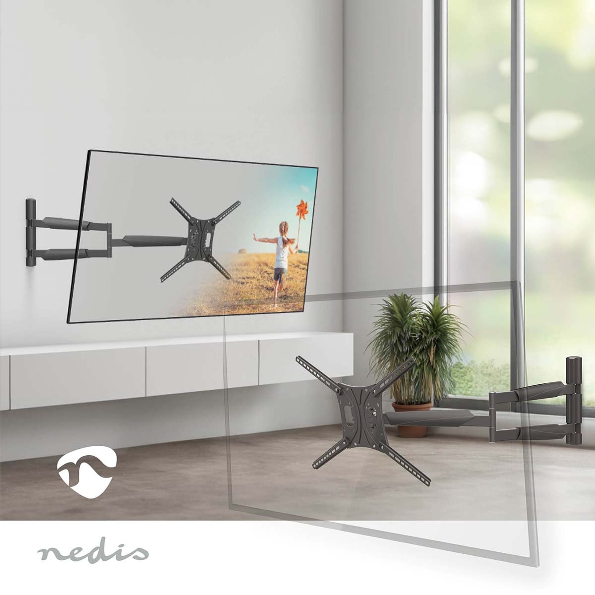 Support mural NEDIS  - TVWM1790BK