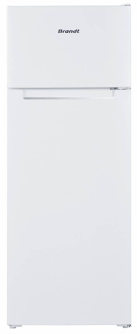 Réfrigérateur congélateur haut BRANDT , Froid Statique, 206L, Blanc BFD4522EW