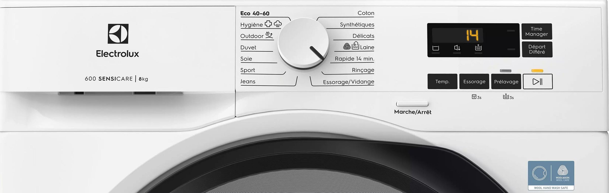 Lave linge Frontal ELECTROLUX 8kg 1400trs/min Blanc - EW6FI6834BA