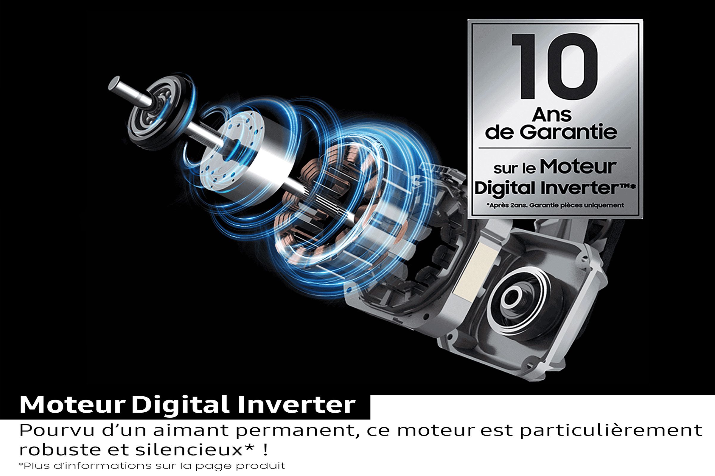 Sèche-linge pompe à chaleur SAMSUNG 9KG Moteur Inverter QuickDrive Blanc - DV90DG6845LE