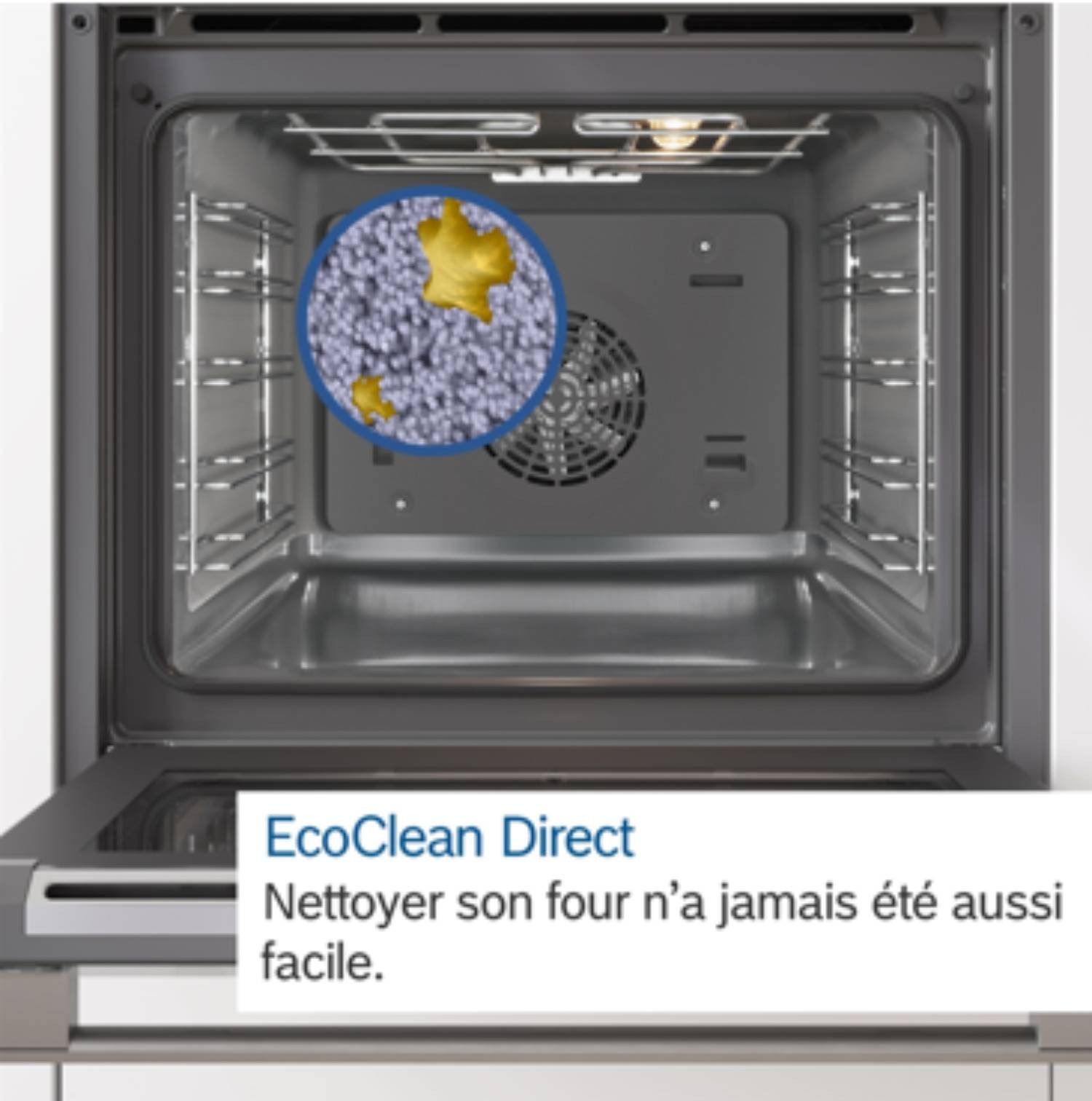 Four encastrable EcoClean BOSCH Serie 4 air pulsé 3D+ 71L Noir - HBA553BA0