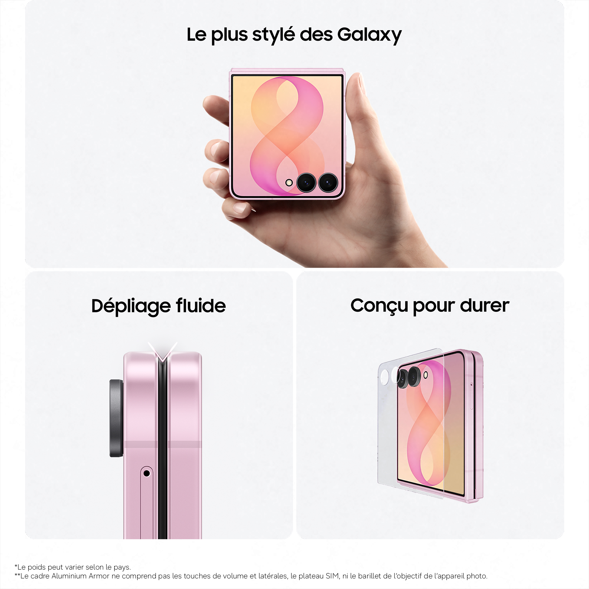 Galaxy Z Flip8 256Go Rose SAMSUNG  - SM-F776BLIGEUB