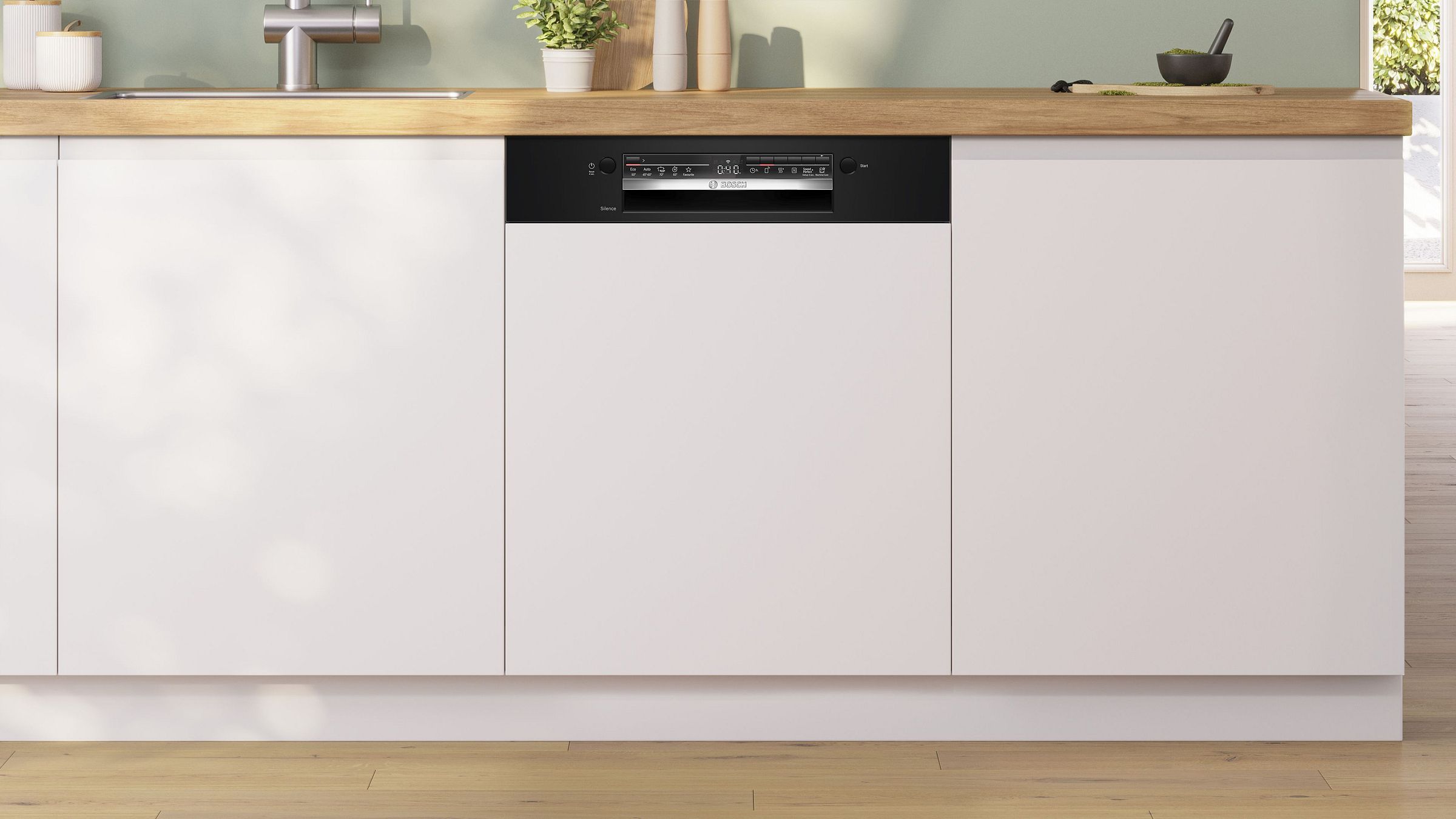 Lave vaisselle encastrable 60 cm BOSCH Connecté 13 couverts 46dB Blanc - SMI2HTB06E