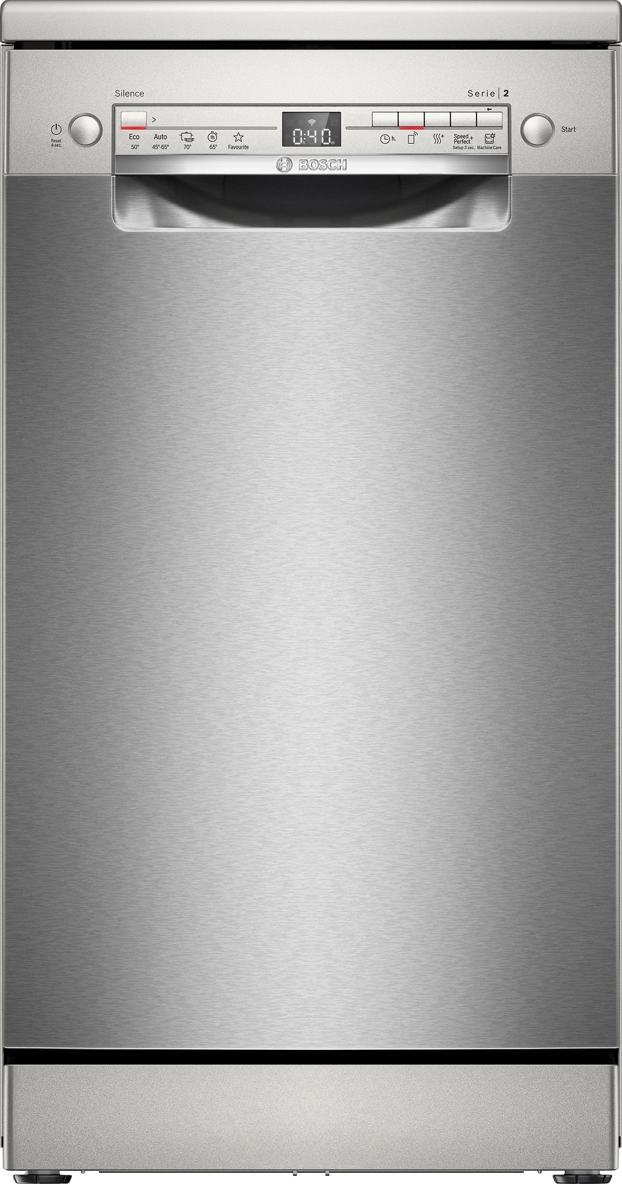 Lave vaisselle 45 cm BOSCH Connecté 10 couverts 46dB Gris SPS2HMI02E