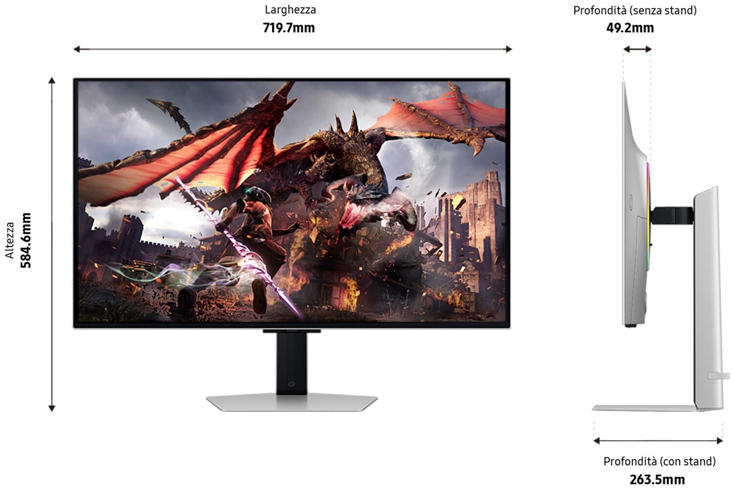 Ecran PC Gamer 32 pouces 4K UHD SAMSUNG - LS32DG800SUXEN Ecran PC Gamer 32 pouces 4K UHD SAMSUNG - LS32DG800SUXEN