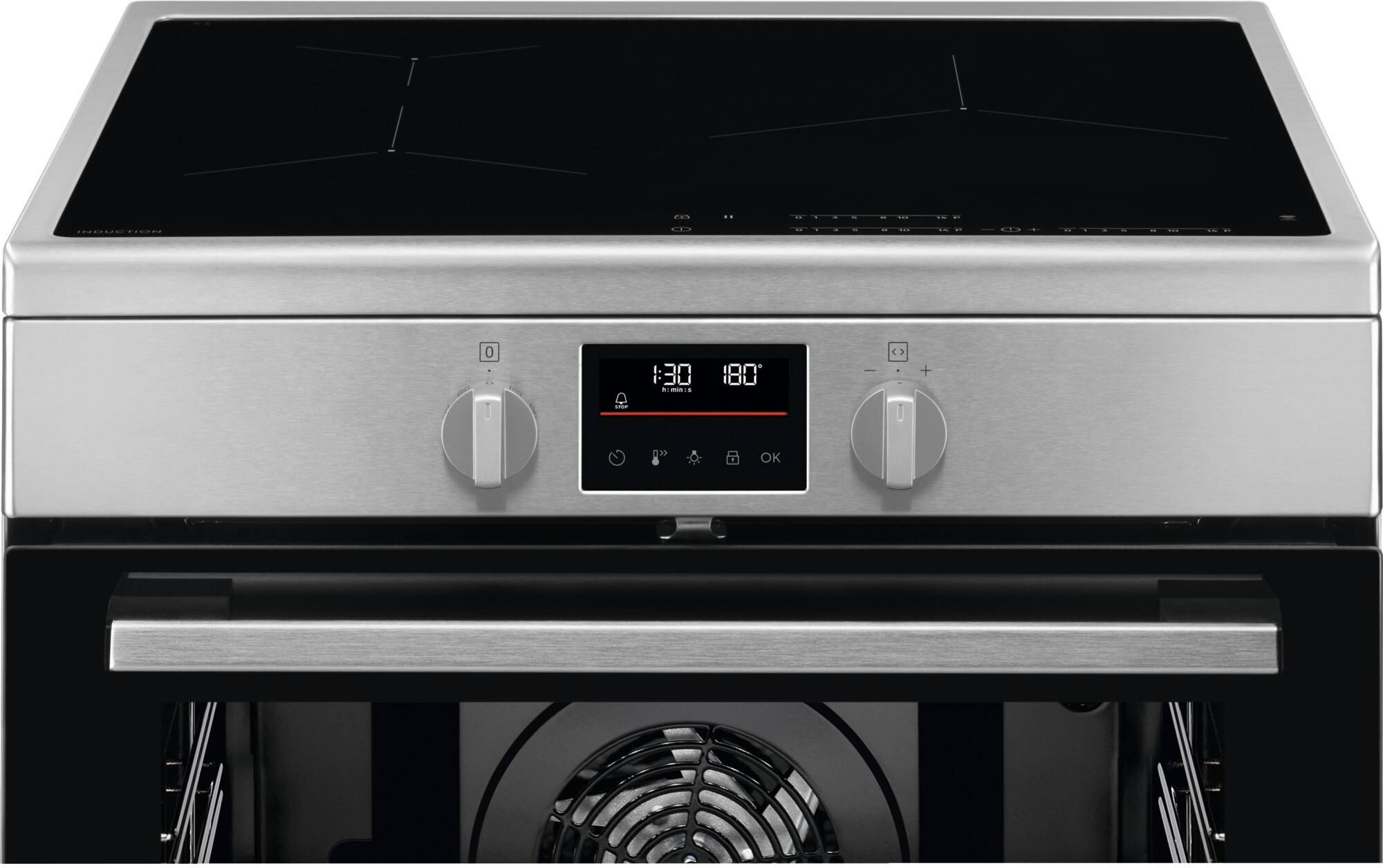 Cuisiniere induction ELECTROLUX Série 500 SurroundCook Inox - LKI64890BX Cuisiniere induction ELECTROLUX Série 500 SurroundCook Inox - LKI64890BX