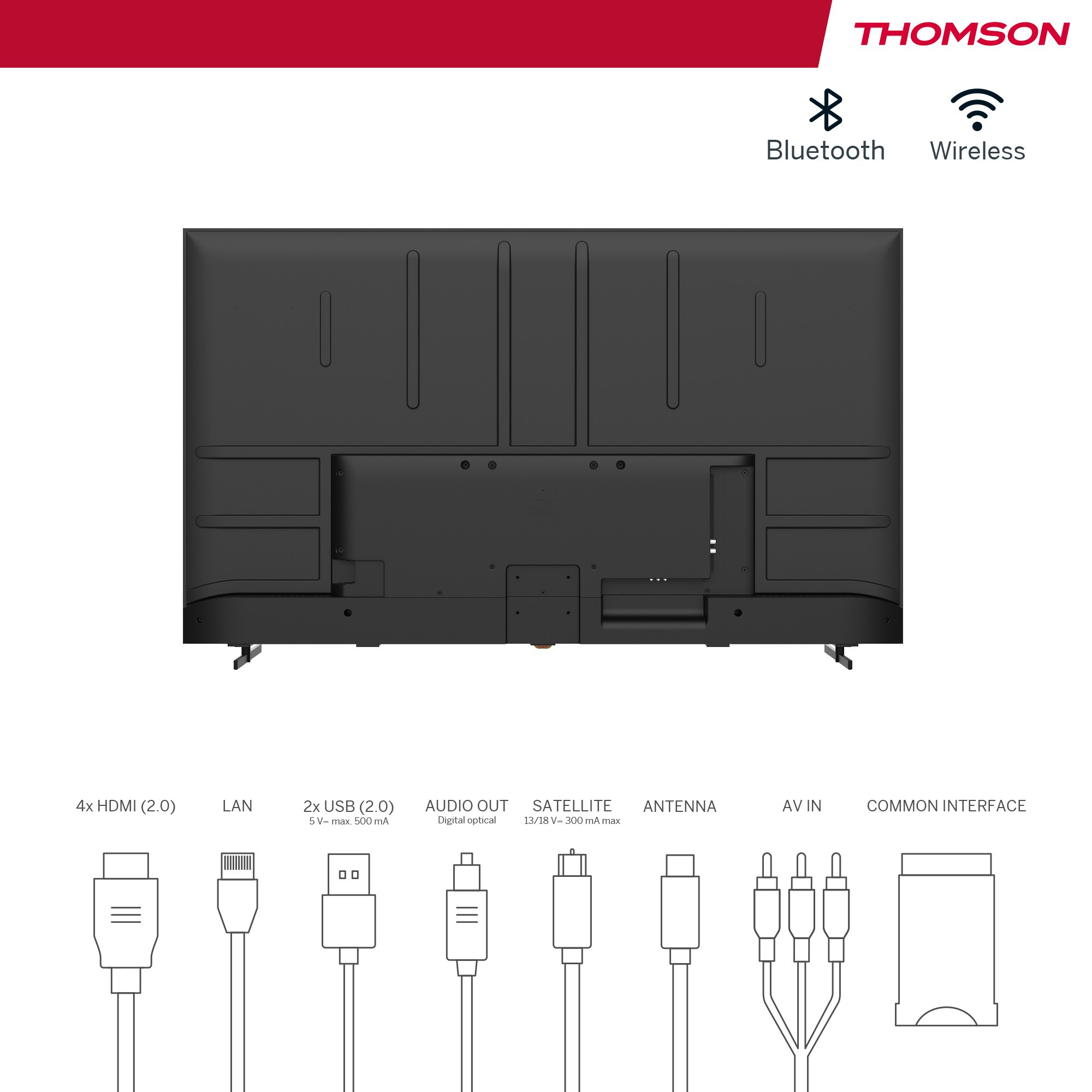 THOMSON TV LED 4K 165 cm 50 Hz Android TV 65" - 65UA5S13