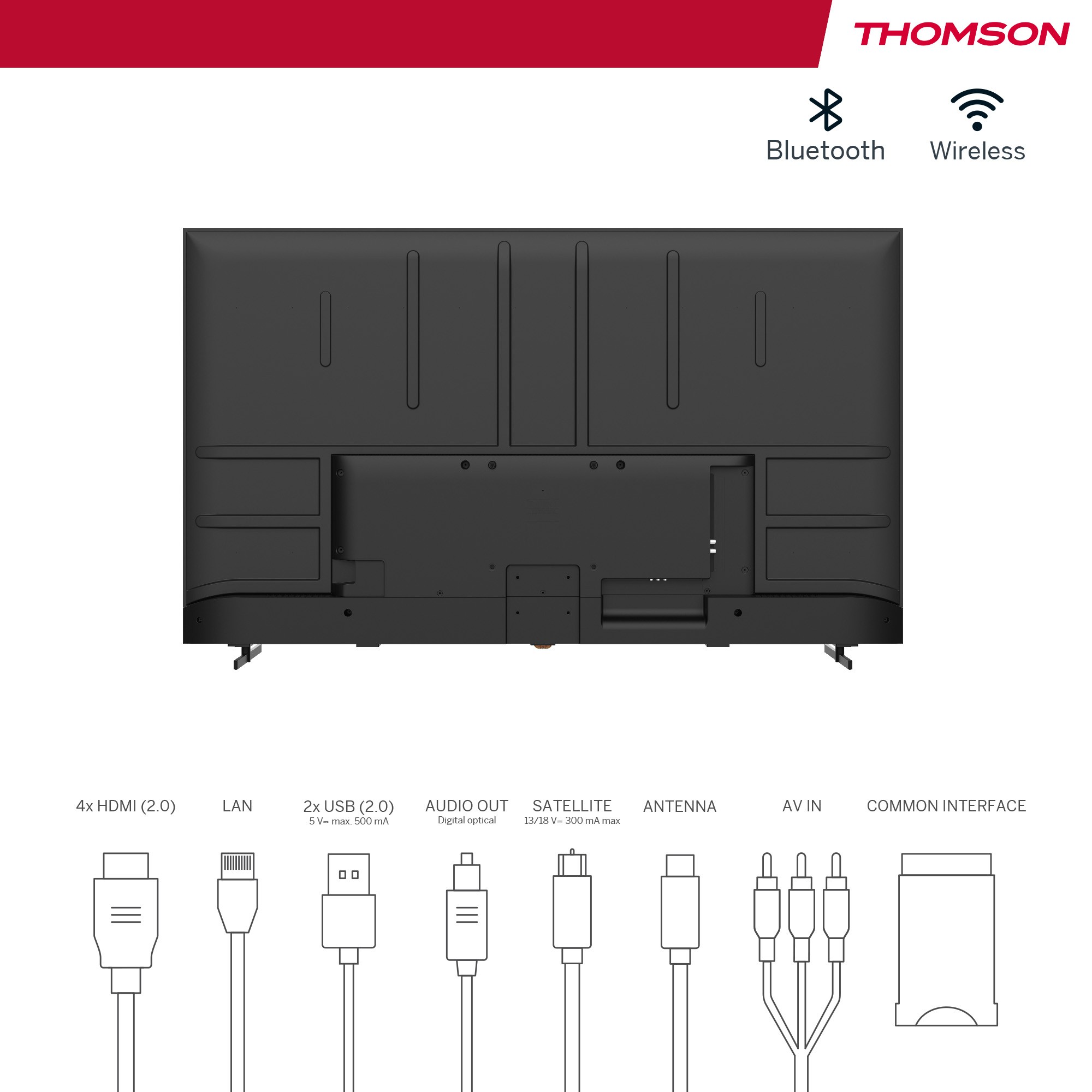 TV LED 4K 165 cm THOMSON 50 Hz Android TV 65" - 65UA5S13 TV LED 4K 165 cm THOMSON 50 Hz Android TV 65" - 65UA5S13
