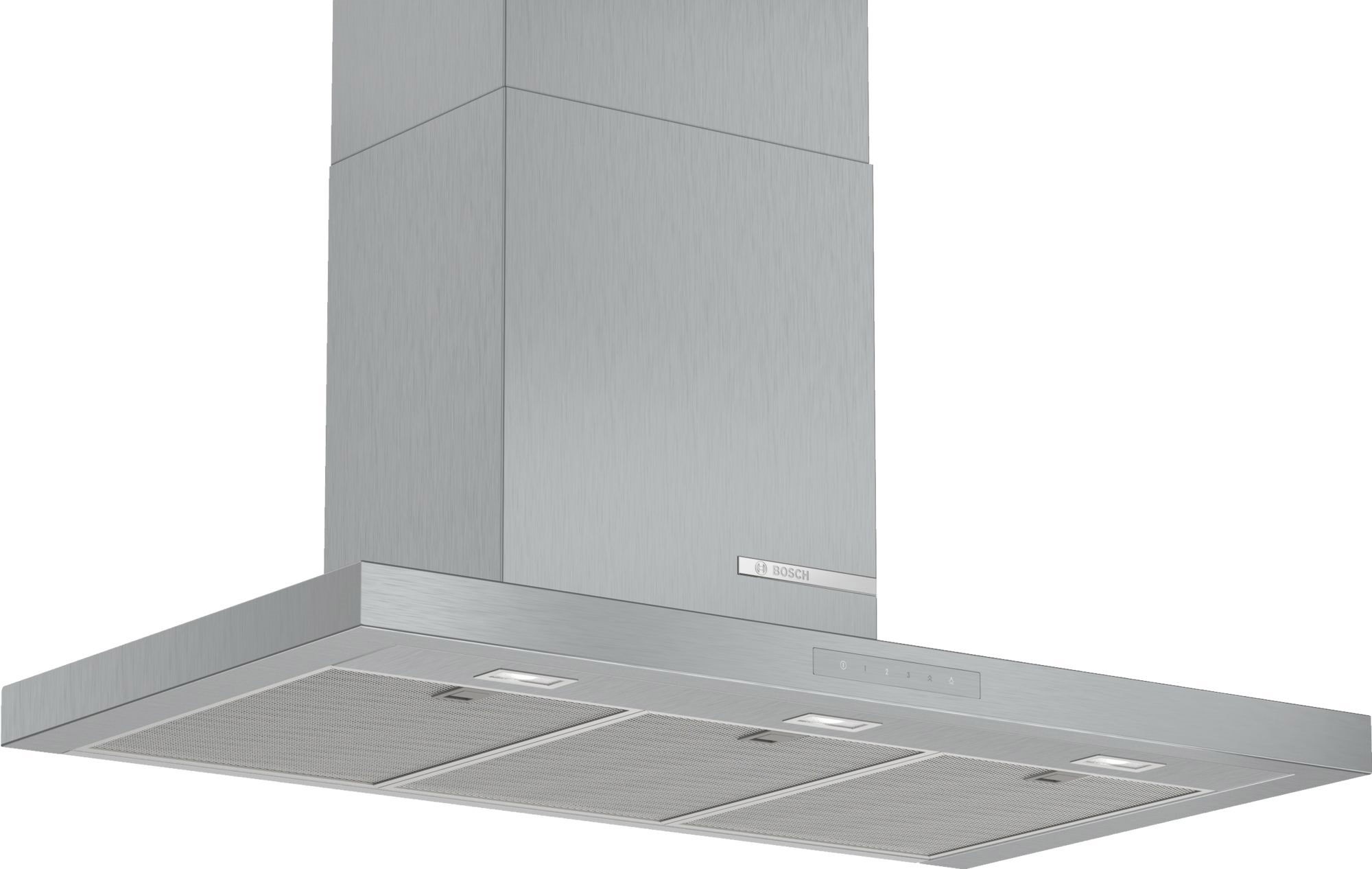 BOSCH Hotte decorative murale Série 6 EcoSilence TouchControl 55dB 90 cm Inox  DWB97CM50