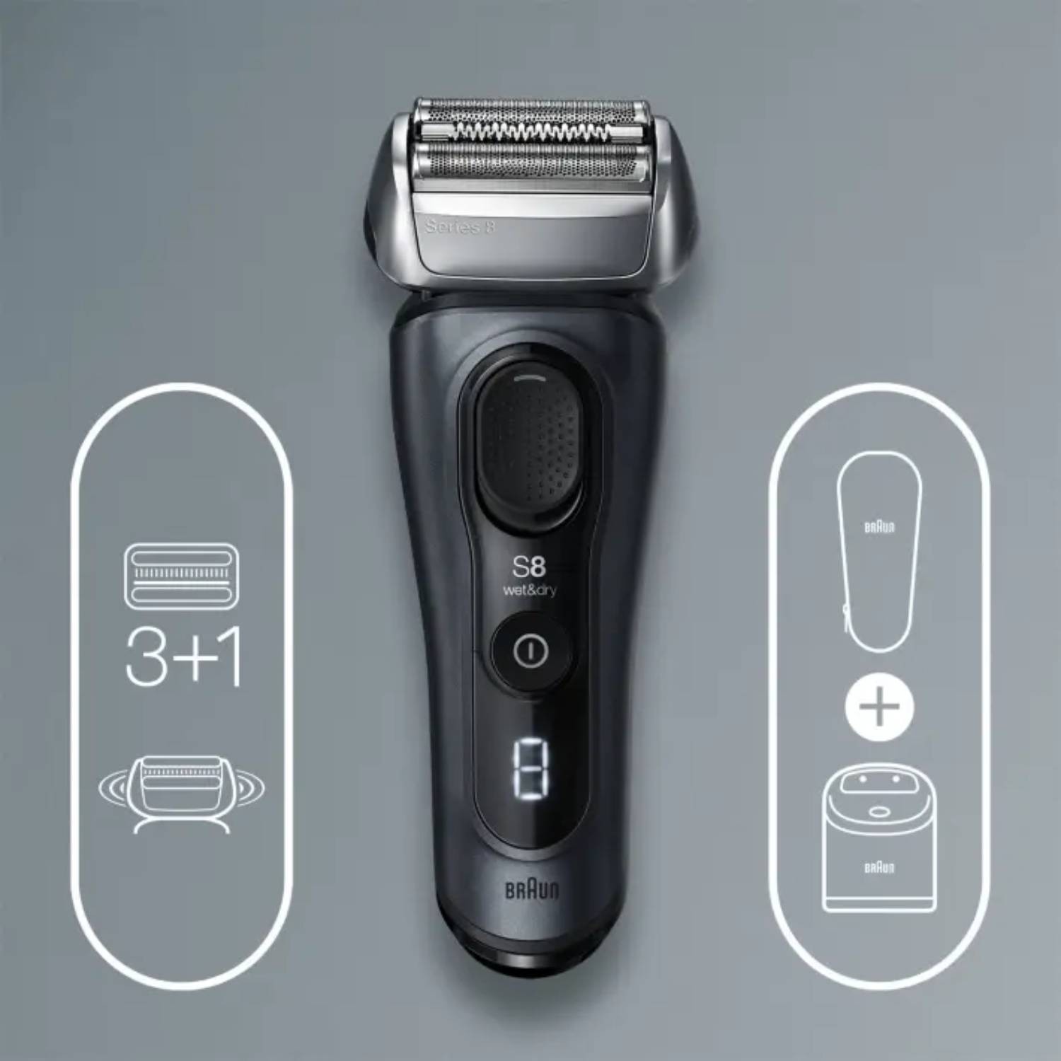 Rasoir électrique BRAUN Series 8 8453 CC - 8453CC