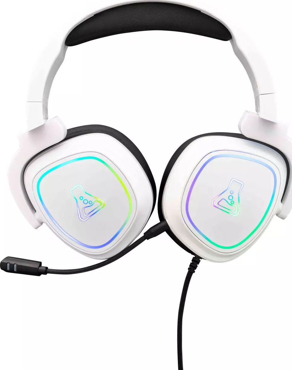 Micro-Casque gaming THE G-LAB Radium Filaire RGB Blanc KORP-RADIUM-WHITE