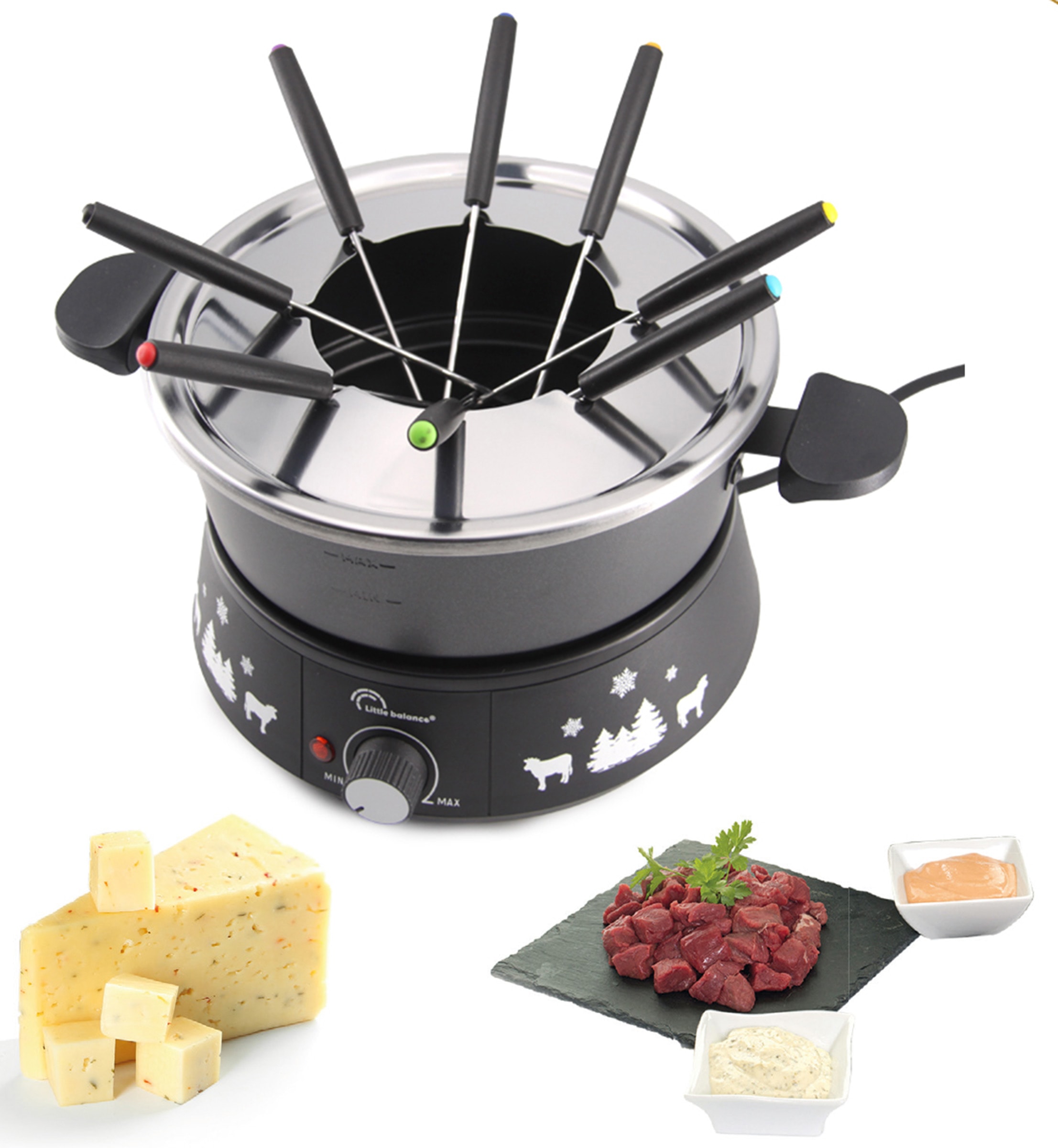 Fondue LITTLE BALANCE 8 personnes 1500W 2L Noir - 8690