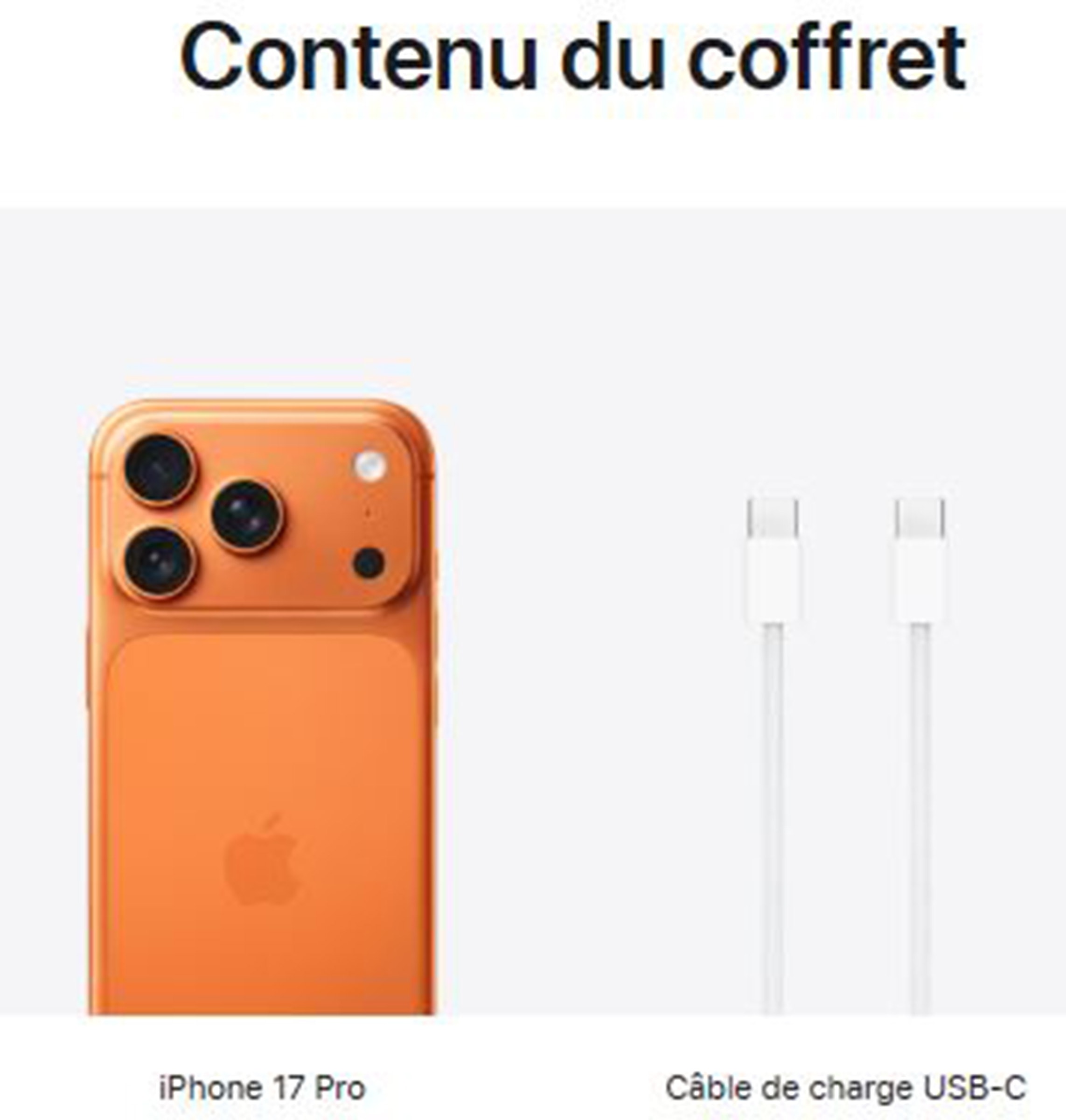 iPhone APPLE 17 Pro 5G 512Go Orange - IPHONE17PRO-512-ORG