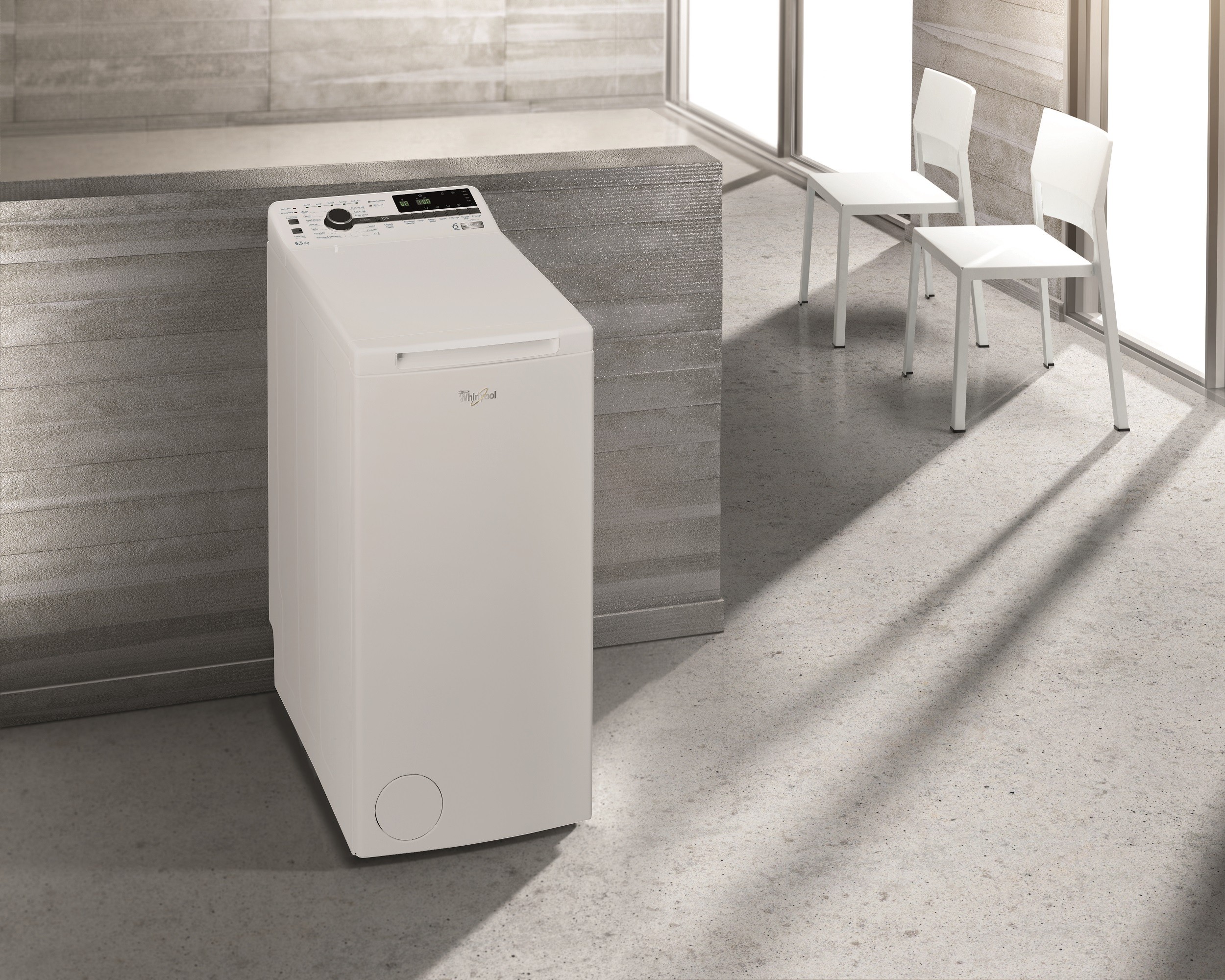 Lave linge Top WHIRLPOOL 6ème Sens Moteur Zen 1200 trs/mn 6.5kg - TDLRB65242BSFRN