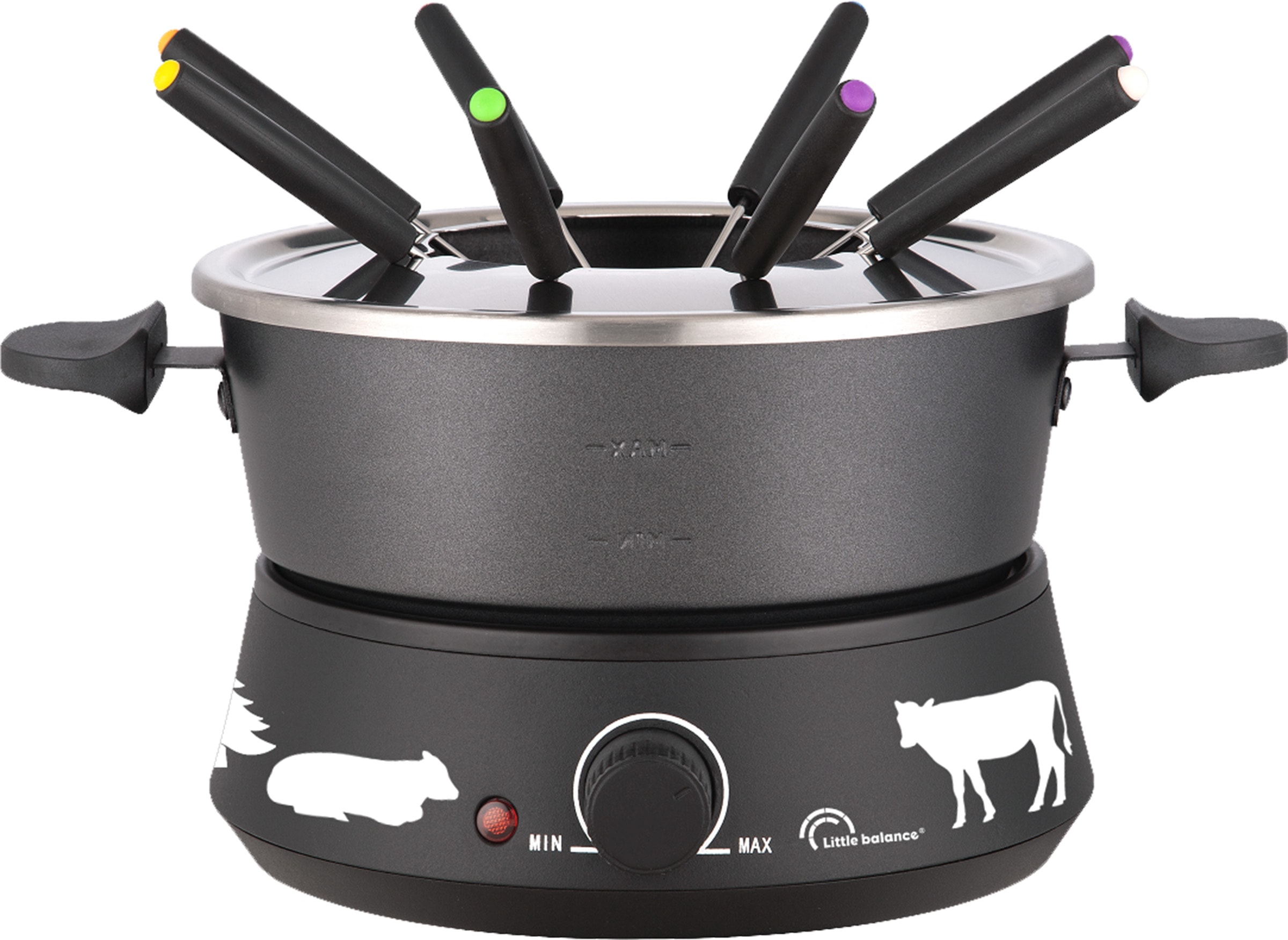 Fondue LITTLE BALANCE 8 personnes 1500W 2L Noir 8690
