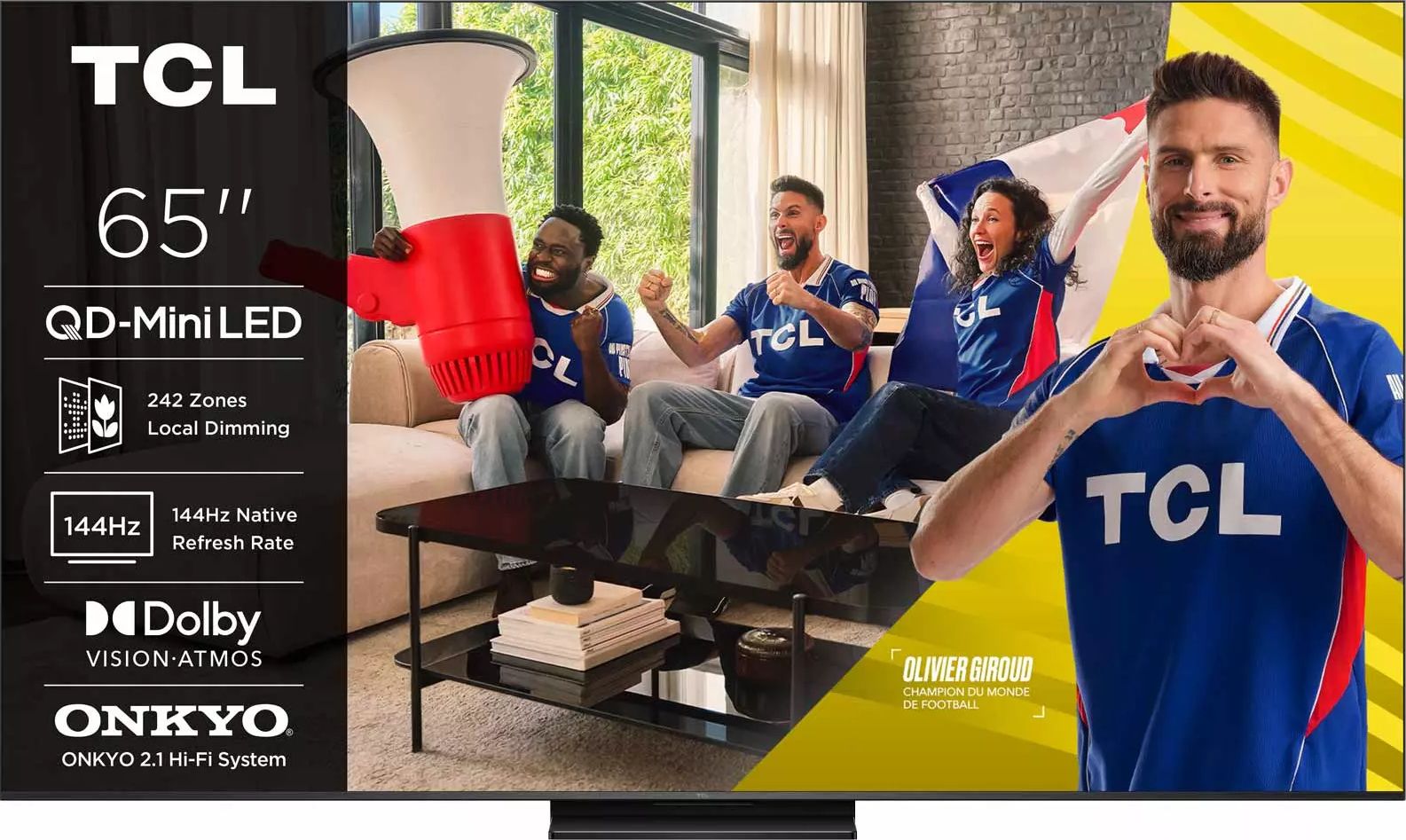 TV Mini LED 4K 164 cm TCL  - 65C6KPRO