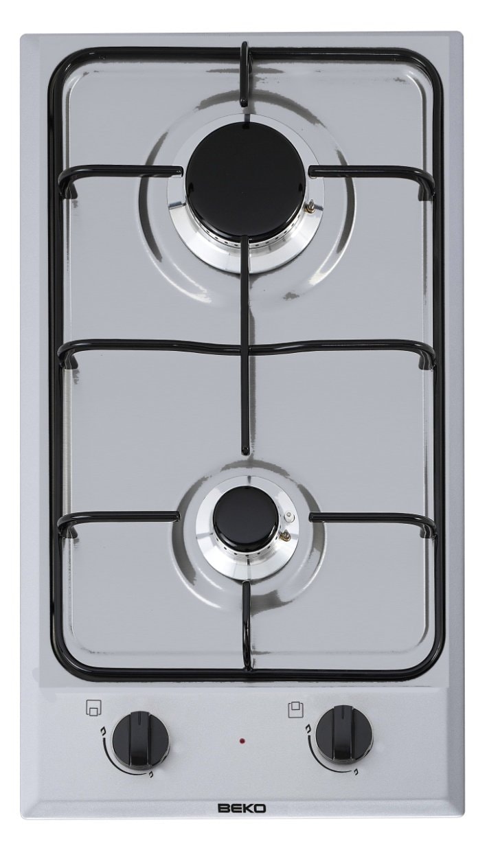 Domino gaz BEKO 2 foyers 29 cm Inox HDCG32220FX