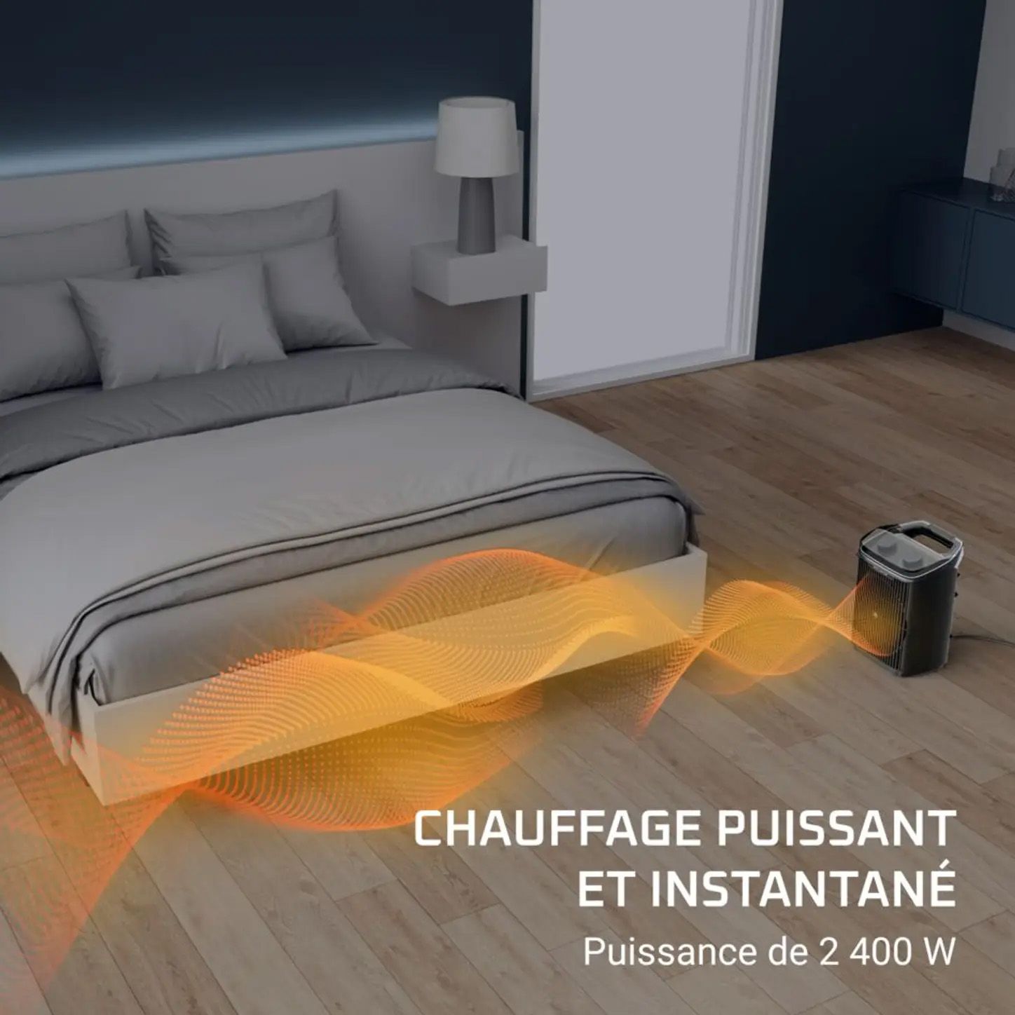 Radiateur soufflant ROWENTA 2400W 40m² Noir - SO6551F0