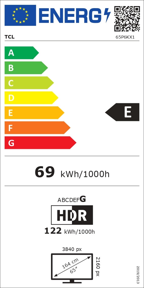 TV LED 4K 164 cm TCL - 65P6K TV LED 4K 164 cm TCL - 65P6K