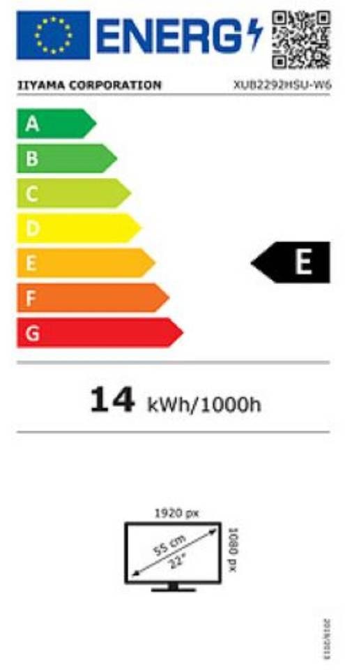 Ecran 21.5 pouces Full HD IIYAMA  - XUB2292HSU-W6