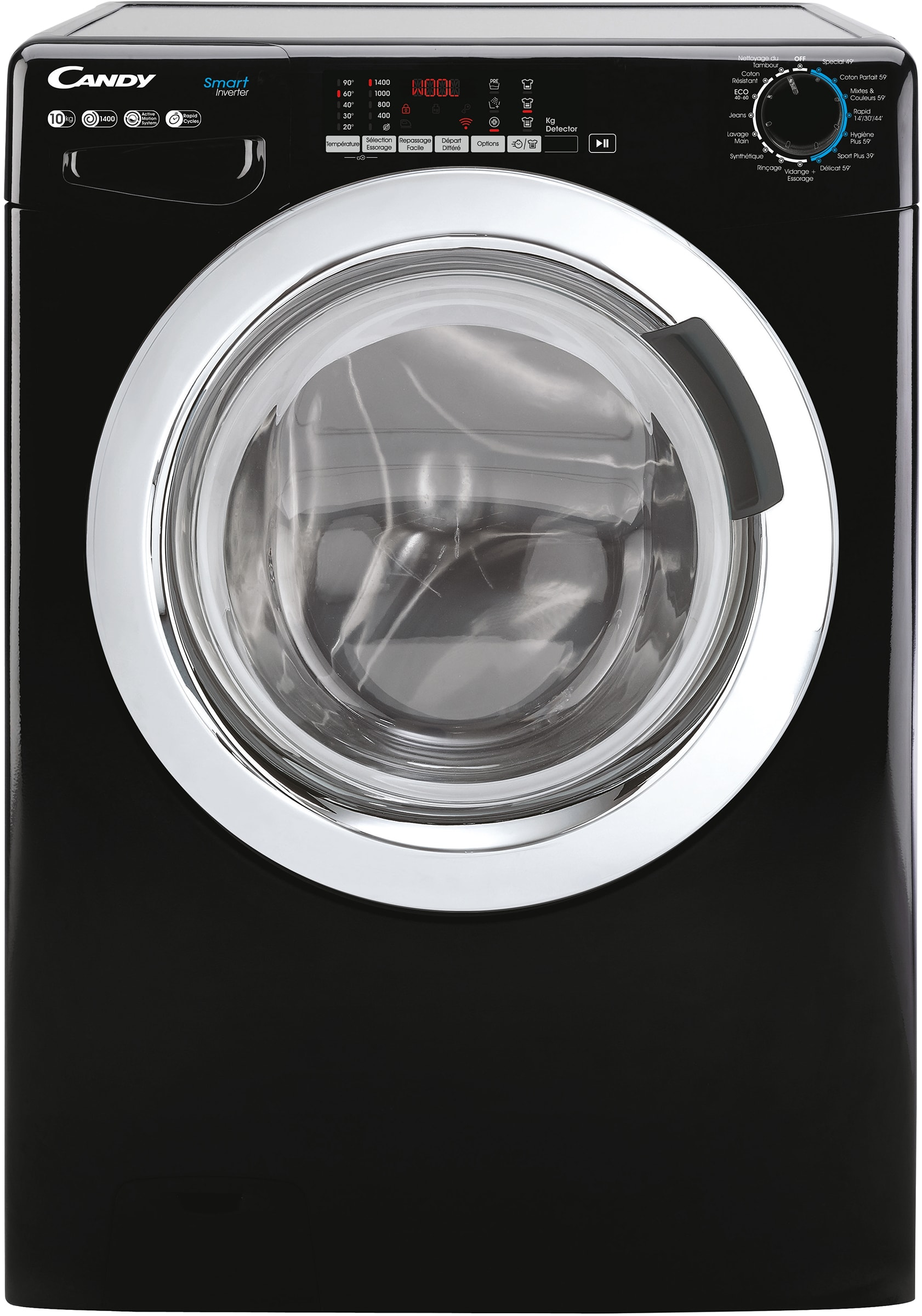 Lave linge Frontal CANDY Fonction Vapeur1400 trs/mn 10kg Noir - CSS1410TWMCBE-47