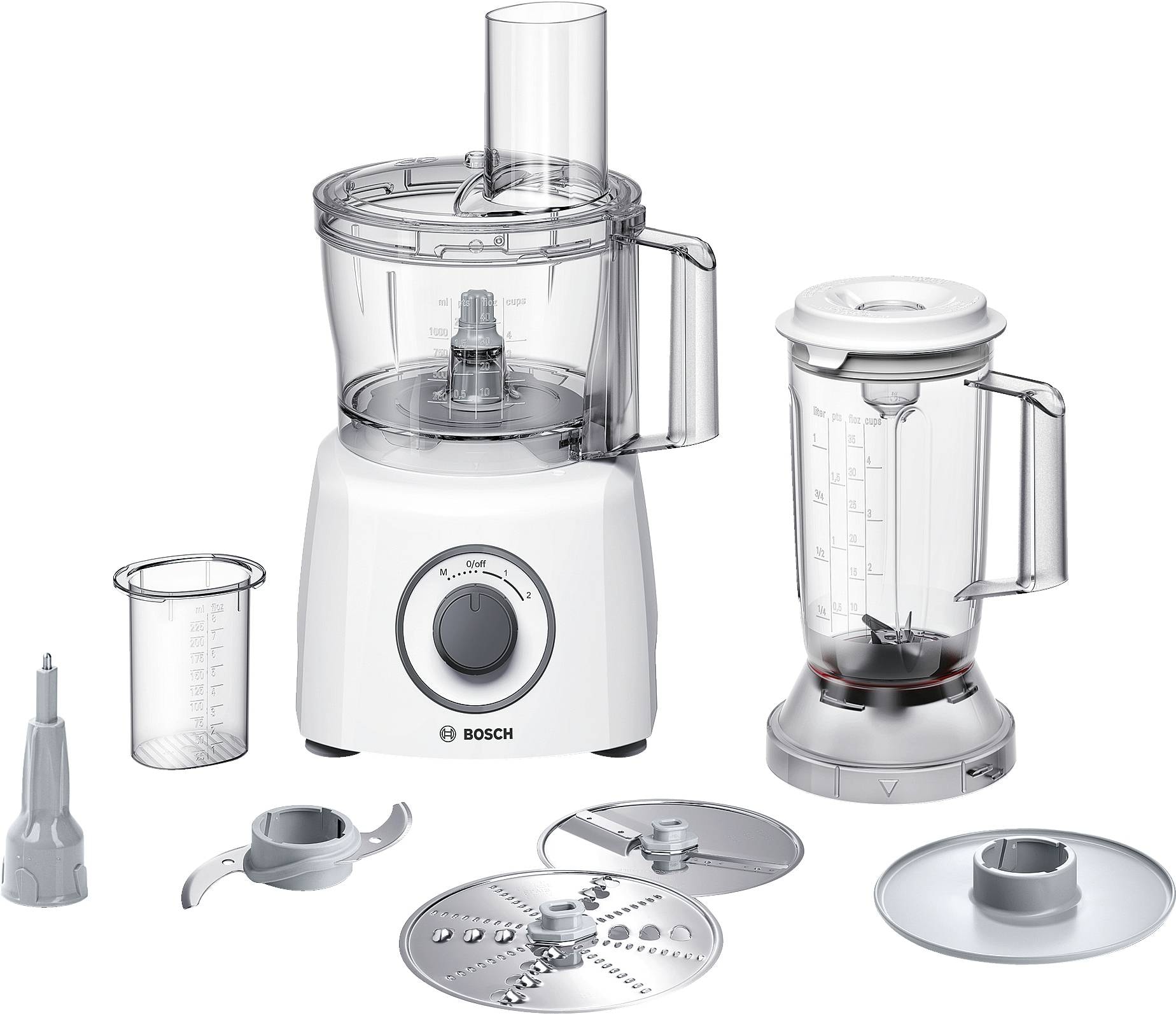 Robot culinaire BOSCH 800W 2.3L Blanc MCM3200W