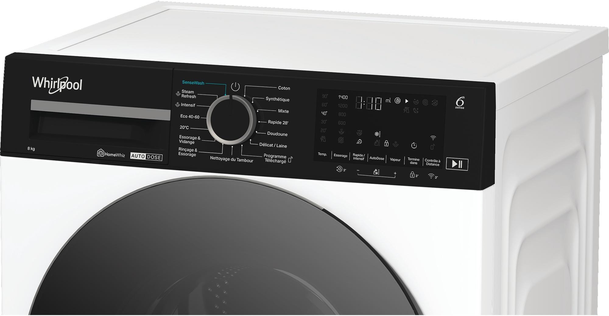 Lave linge Frontal WHIRLPOOL - WPM87WADSFR Lave linge Frontal WHIRLPOOL - WPM87WADSFR