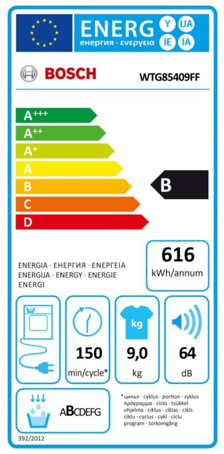 BOSCH Sèche linge Condensation 9kg