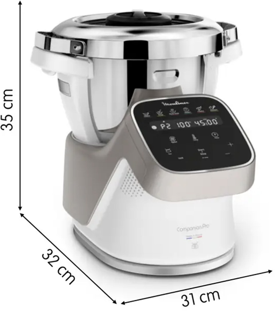 Multicuiseur MOULINEX , Companion Pro, 4.5L, 1550W, Blanc - HF850810 Multicuiseur MOULINEX , Companion Pro, 4.5L, 1550W, Blanc - HF850810