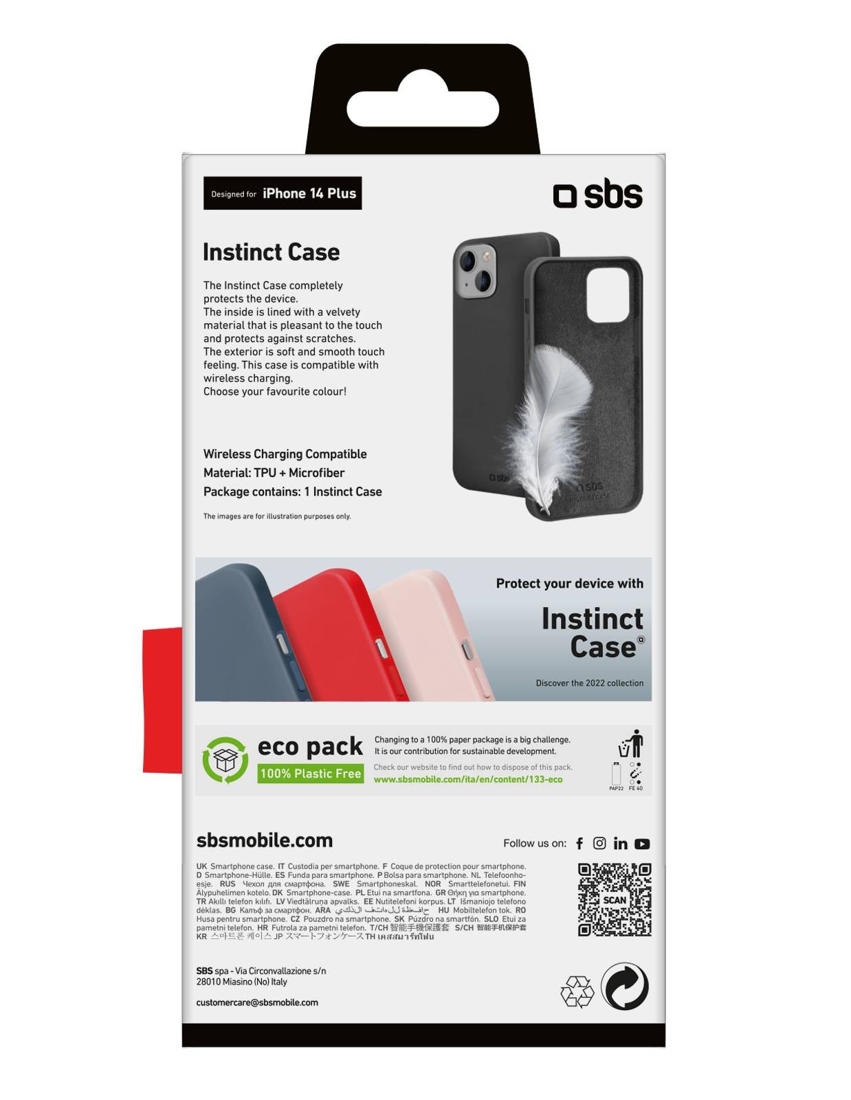 SBS Coque iPhone Coque Instinct pour iPhone 14 Plus - COQ-INST-IP14PLUSNOI