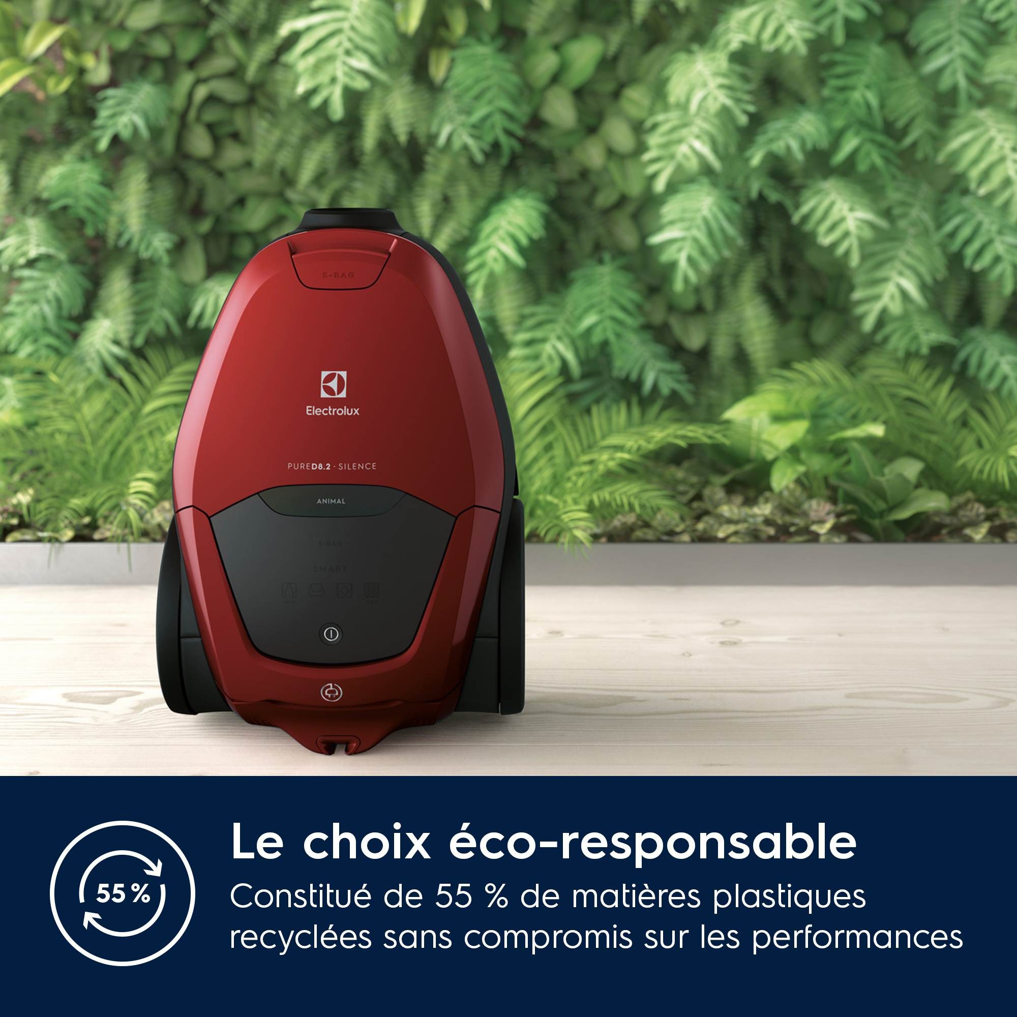 Aspirateur traîneau ELECTROLUX Pure D8, avec sac, 500W, Rouge - PD82ANIMA Aspirateur traîneau ELECTROLUX Pure D8, avec sac, 500W, Rouge - PD82ANIMA