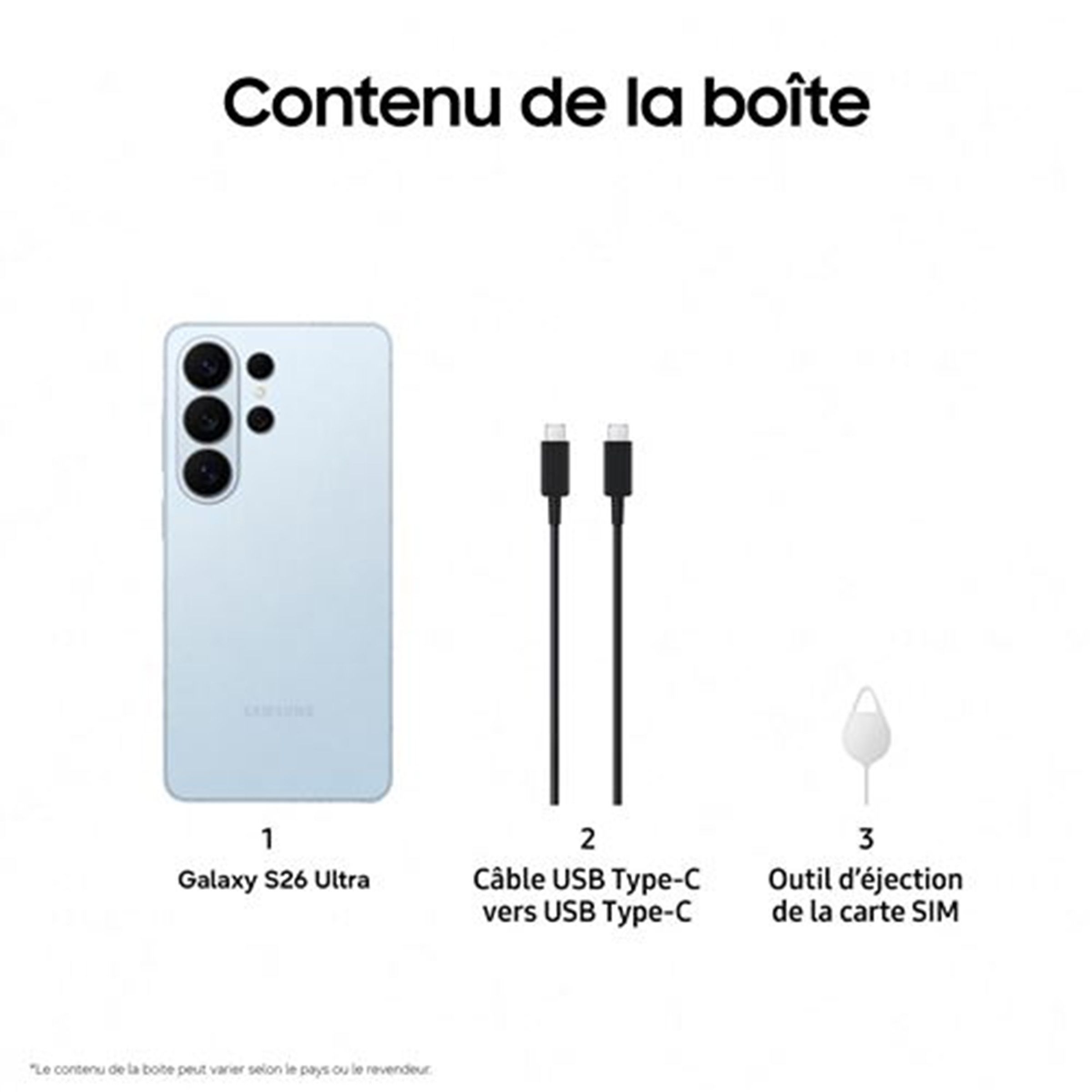 Smartphone SAMSUNG Galaxy S26 Ultra 5G 1To Bleu - GALAXY-S26U-1TO-BLEU