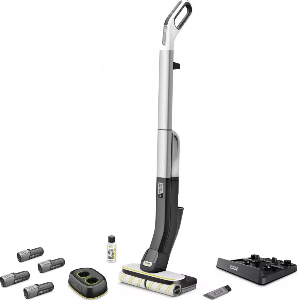 Aspirateur laveur KARCHER Sans fil 30min Noir FC4-44BDUO