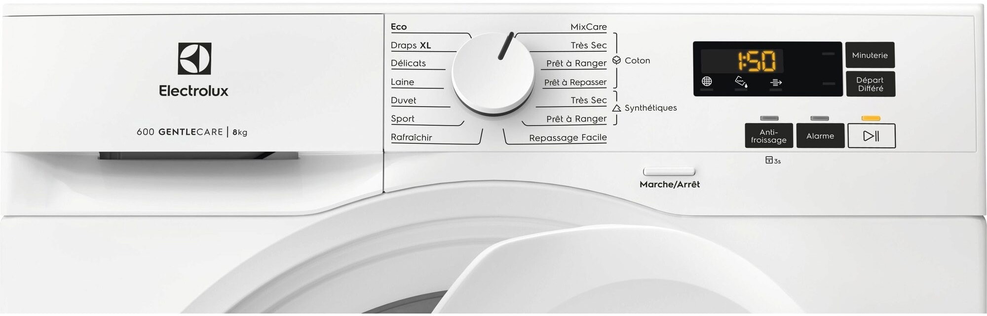 Sèche-linge pompe à chaleur ELECTROLUX 8kg SensiCare Blanc - EW6HI5185DO