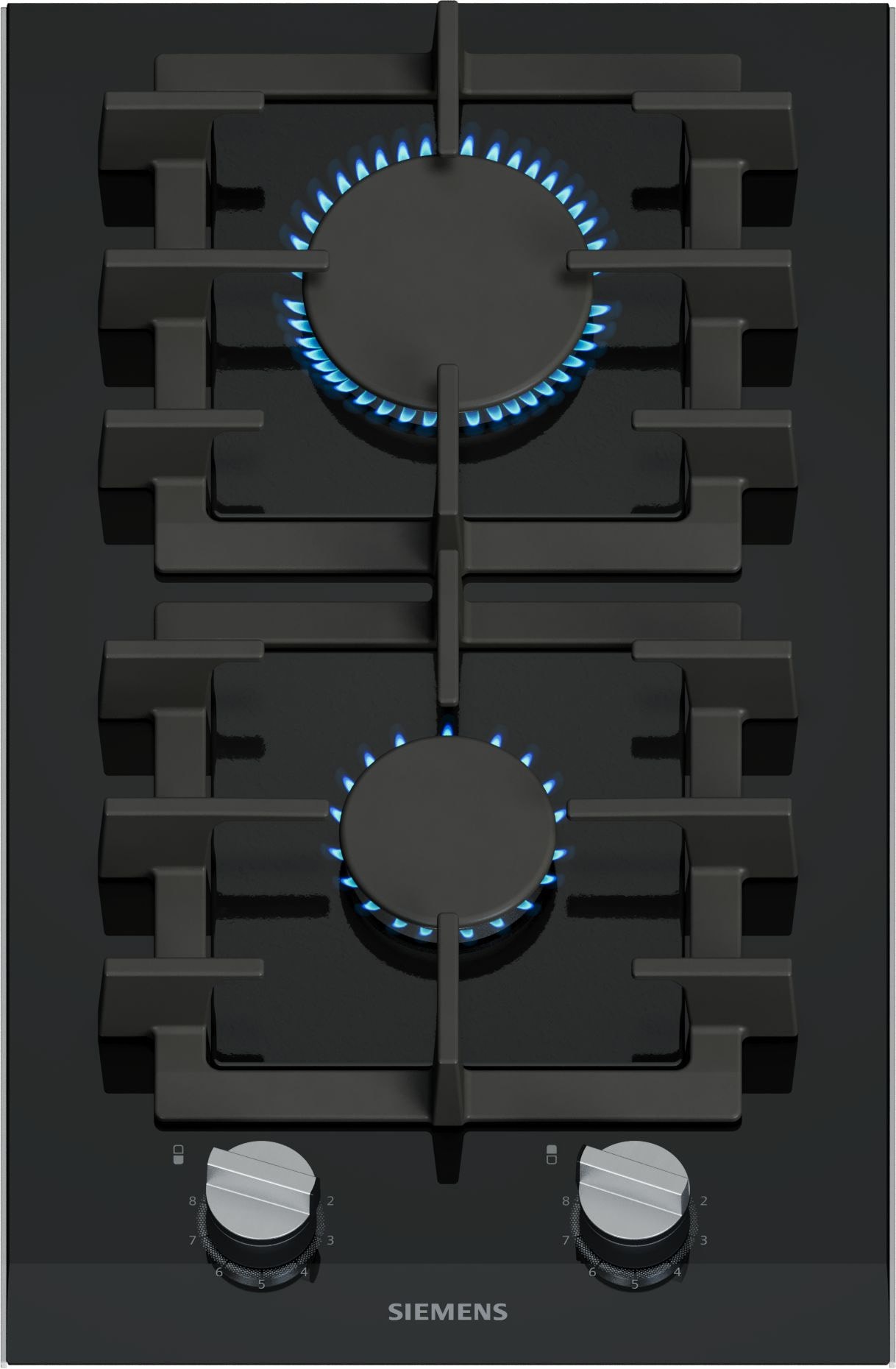 Domino gaz SIEMENS 2 foyers 30 cm Noir ER3A6BI40