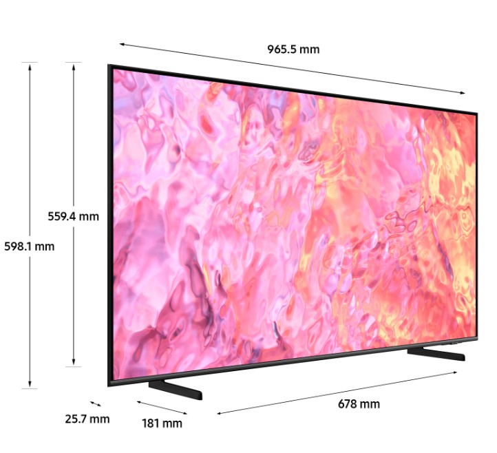 SAMSUNG TV QLED 4K 108 cm 50Hz HDR10+ Smart TV 43" - TQ43Q65C