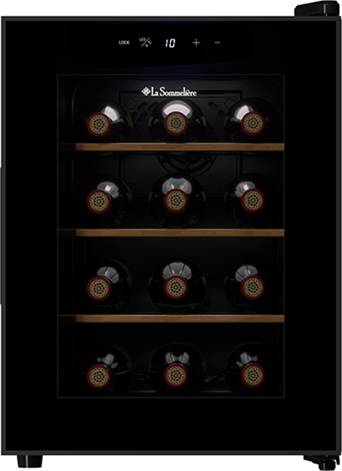 Cave à vin de service LA SOMMELIERE 12 bouteilles Noir 12SILENCE