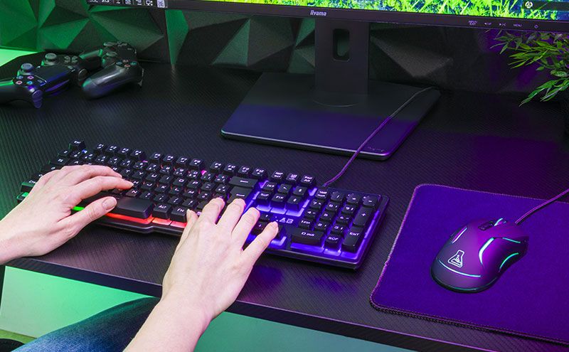 Clavier gamer THE G-LAB Membrane Filaire - COMBO-CHROM-EX