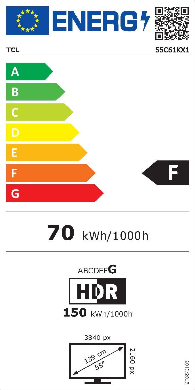 TV Mini LED 4K 139 cm TCL - 55C61K TV Mini LED 4K 139 cm TCL - 55C61K