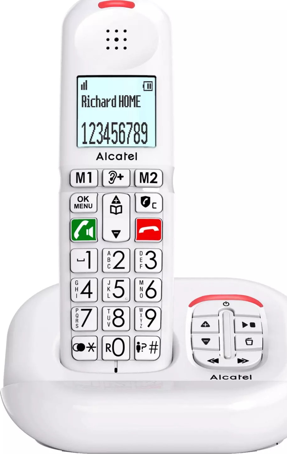 Téléphone sans fil ALCATEL Répondeur 50min Blocage 100 numéros Blanc XL685VOICEBLANC