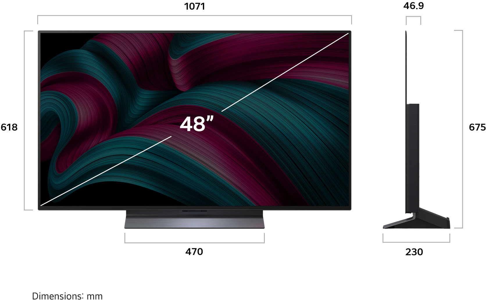 TV OLED 4K 121 cm LG - OLED48C54 TV OLED 4K 121 cm LG - OLED48C54