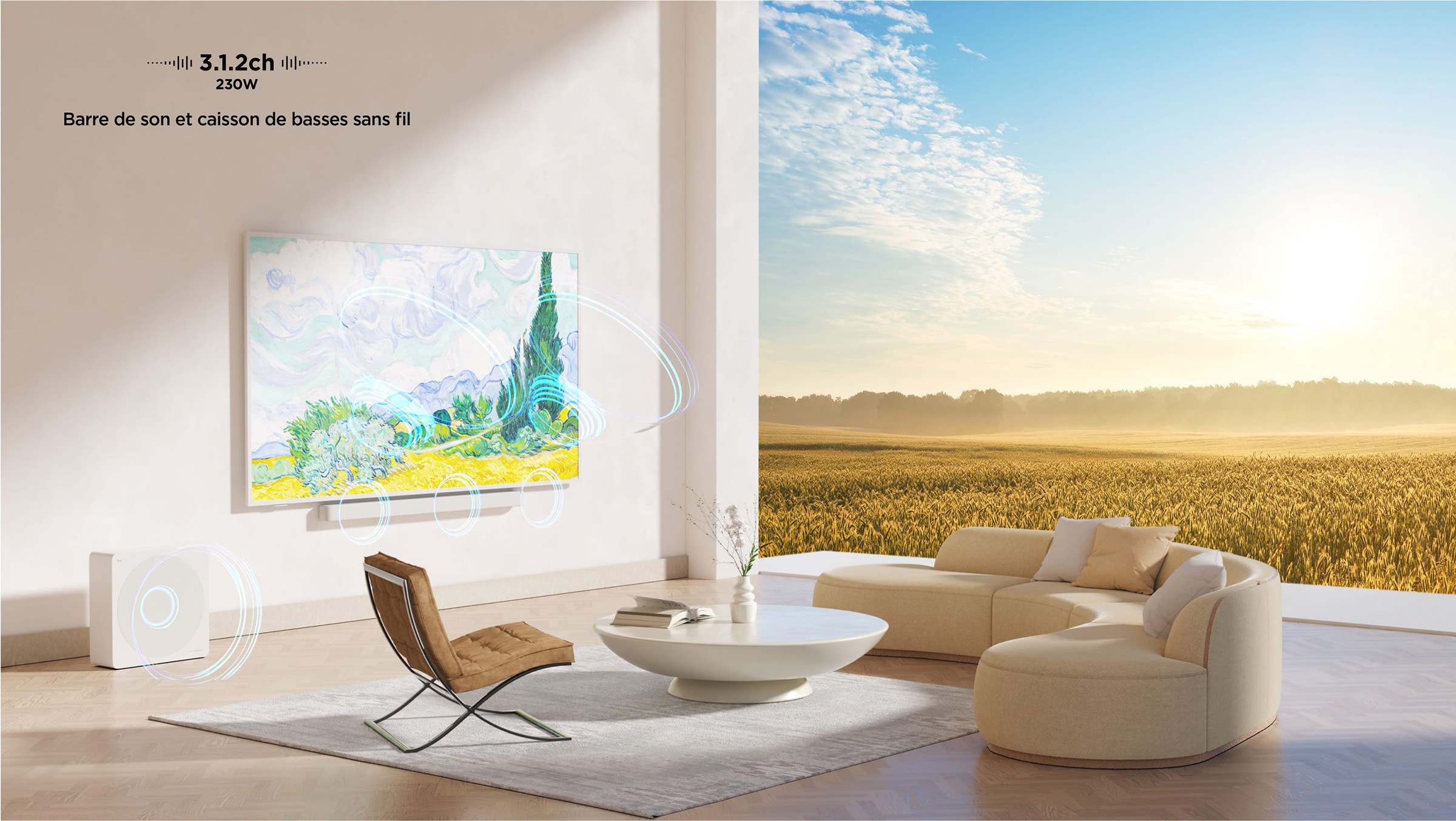 TV QLED 4K 189 cm TCL Pro 75" 144Hz Beige - 75A300PRO
