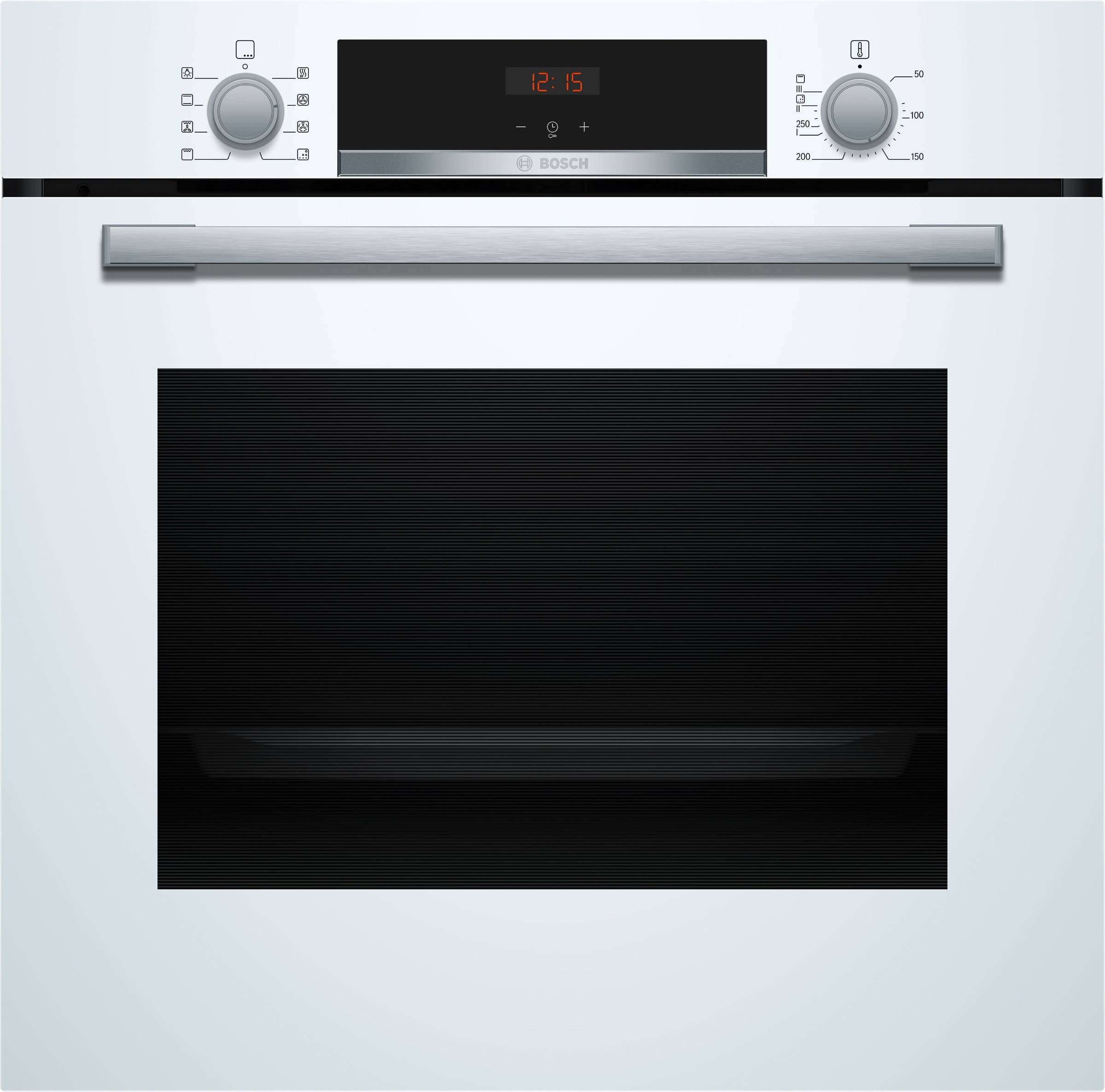Four encastrable EcoClean BOSCH Chaleur tournante 71L Blanc HBA553BV3F