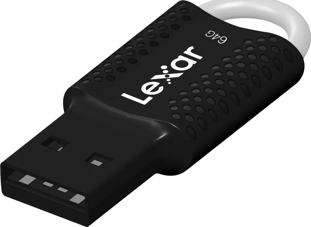 Clé USB LEXAR 64Go 2.0 Sans capuchon Porte-clés JUMPDRIVEV4064G
