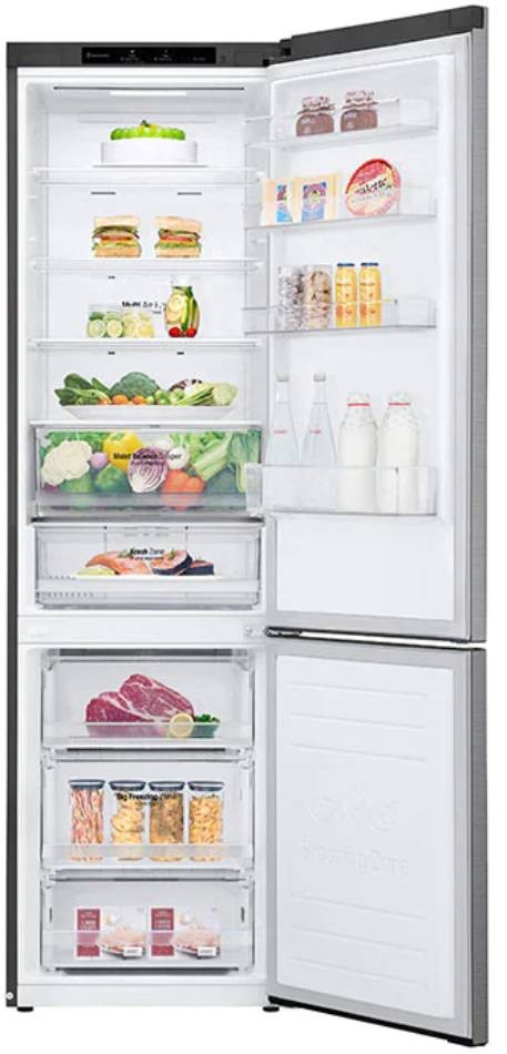 LG Réfrigérateur congélateur bas Door cooling+ 384L Inox - GBB62PZJEN
