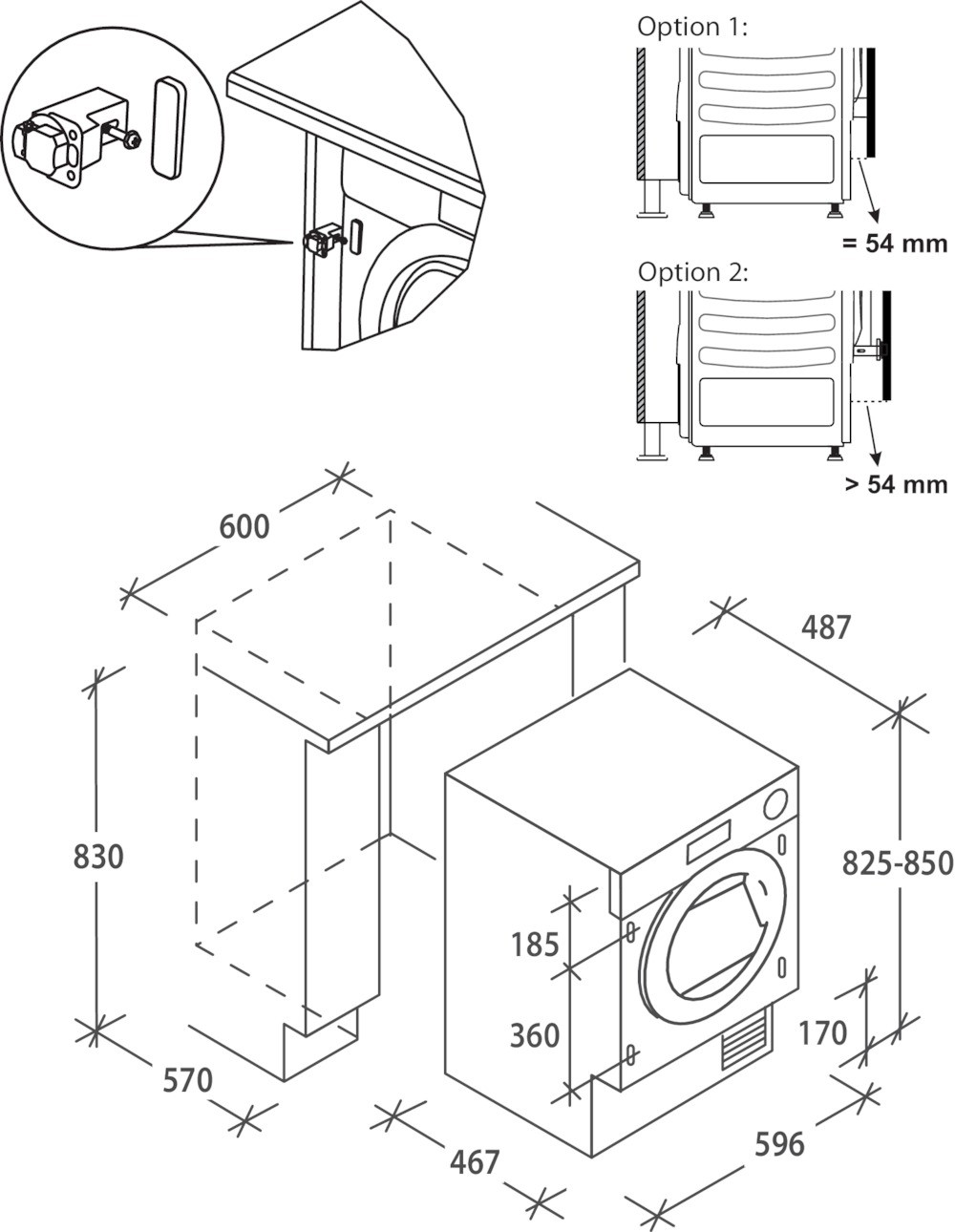 Sèche linge encastrable CANDY - CBTD7A1TE-S Sèche linge encastrable CANDY - CBTD7A1TE-S