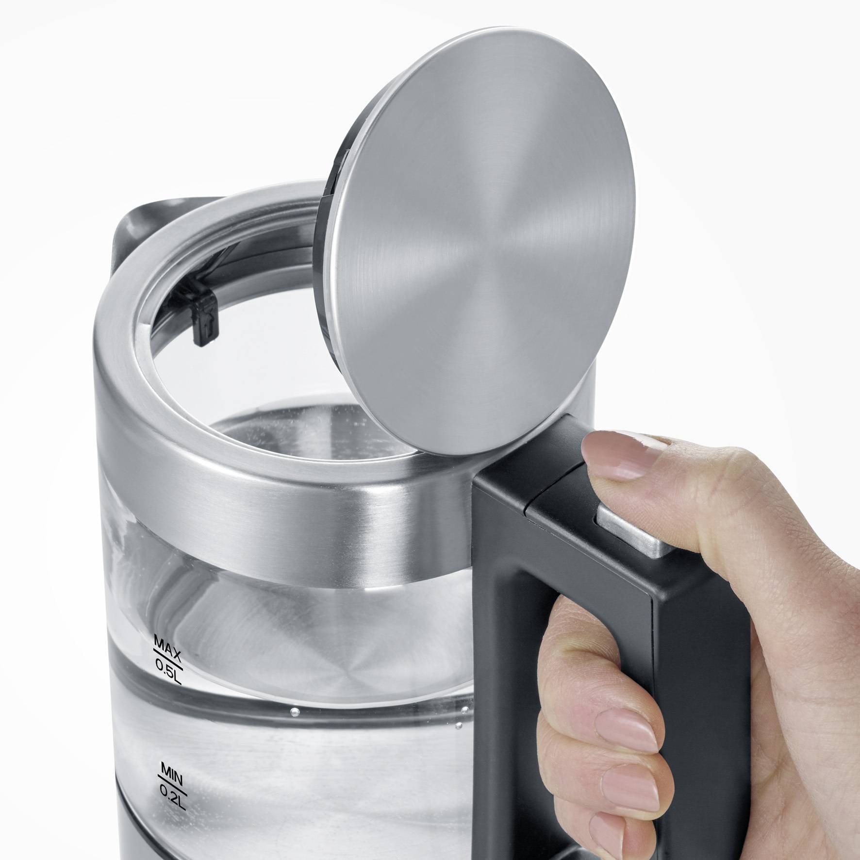 Bouilloire SEVERIN , 0,5L, 1100W, Inox - WK3472